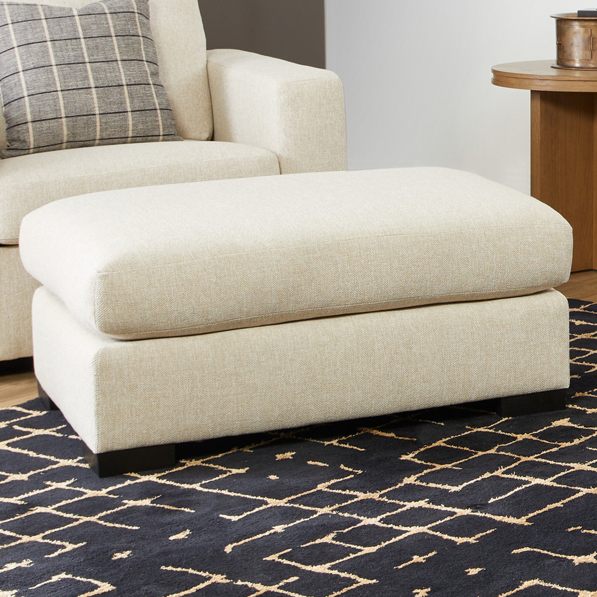 Noah Fabric Ottoman