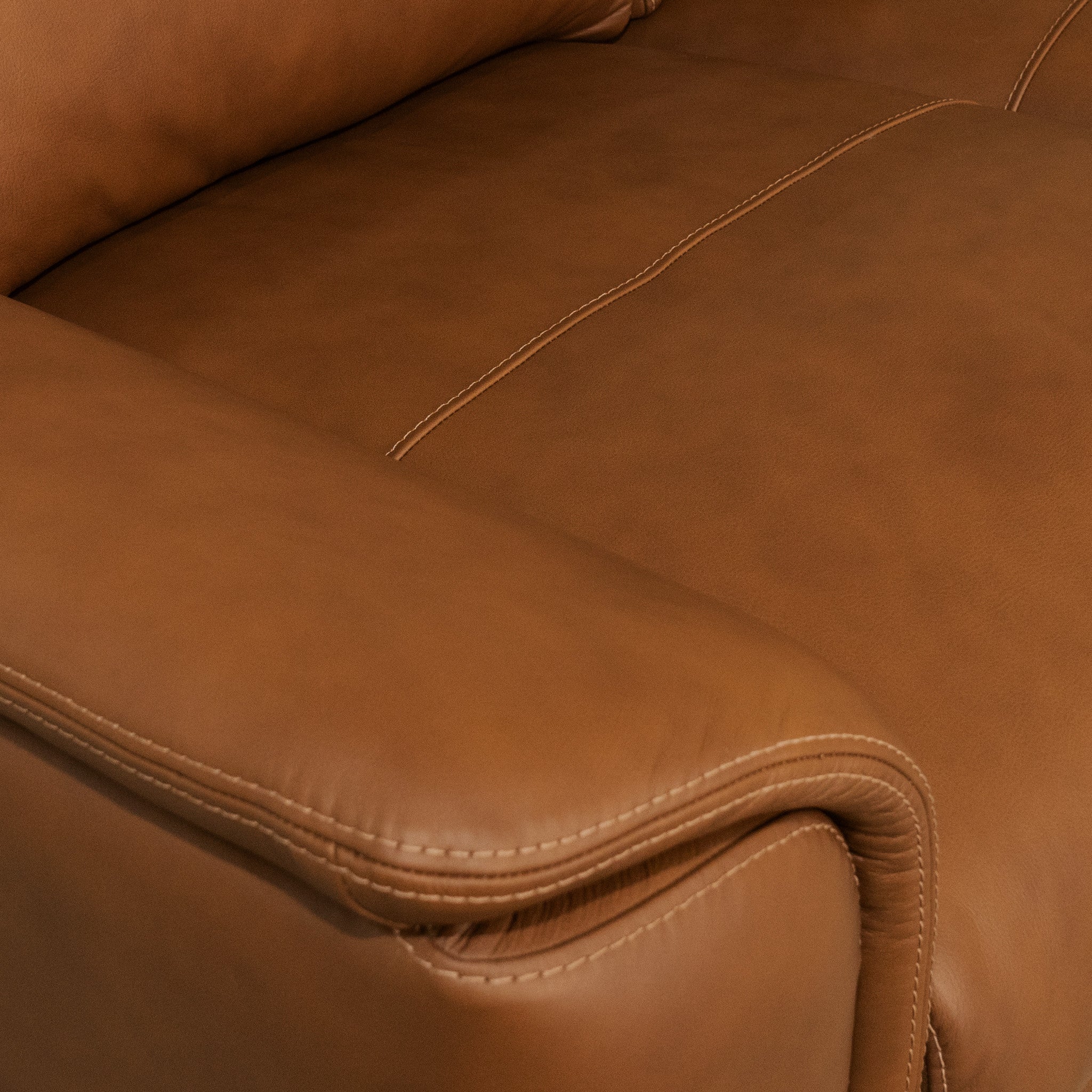 Henry Caramel Leather Sofa