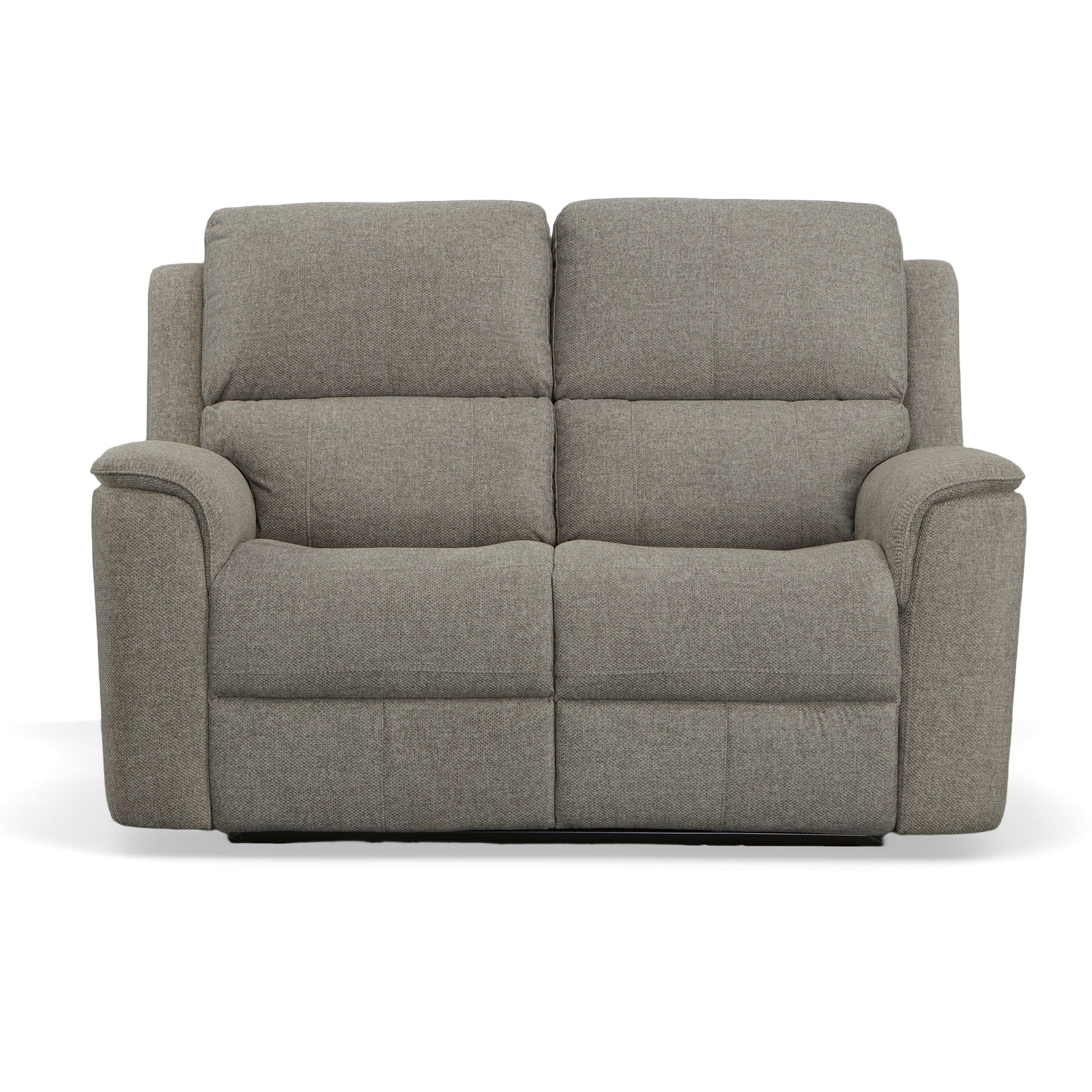 Henry Fog Fabric Power Reclining Loveseat with Power Headrests & Lumbar