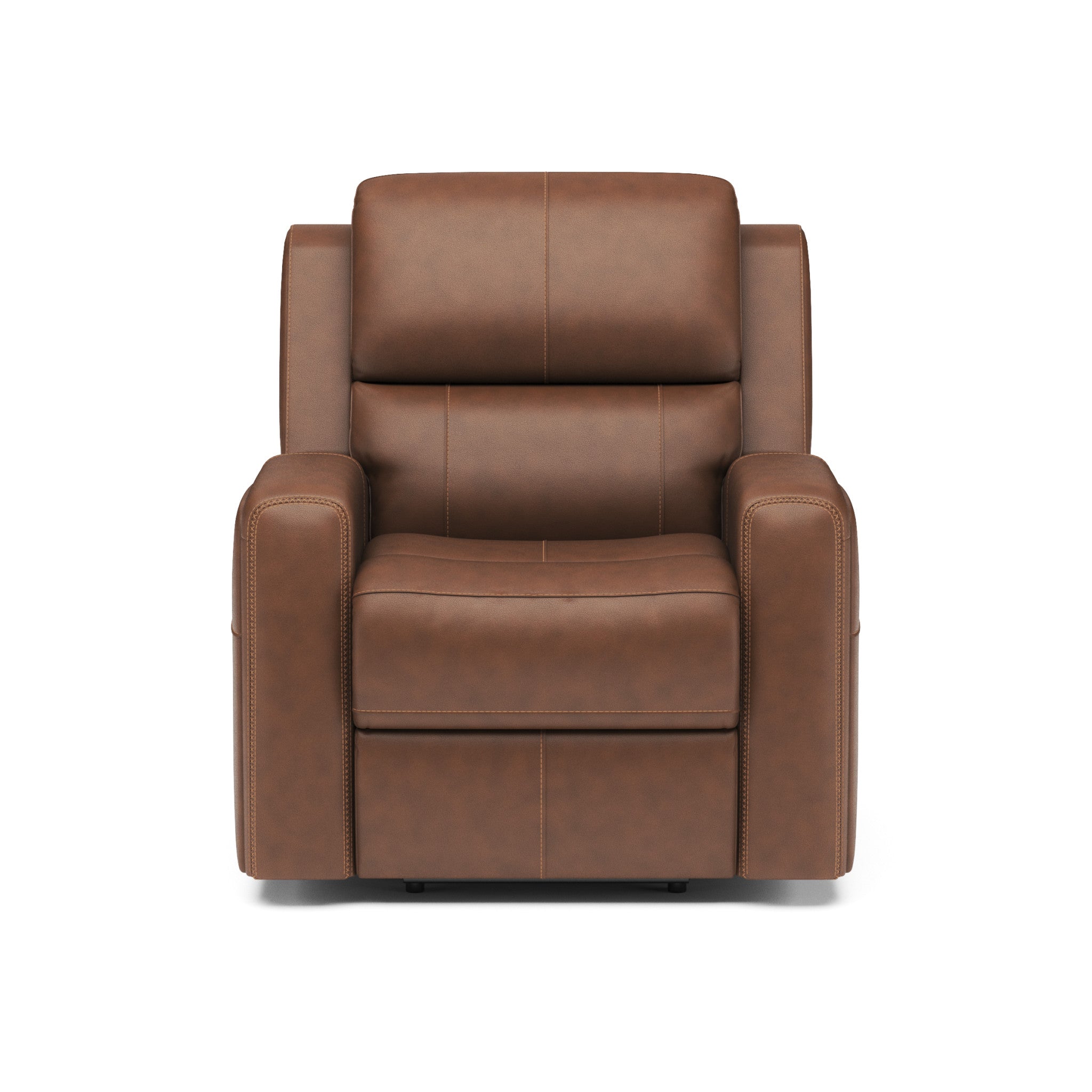 Linden Leather Power Recliner with Power Headrest & Lumbar