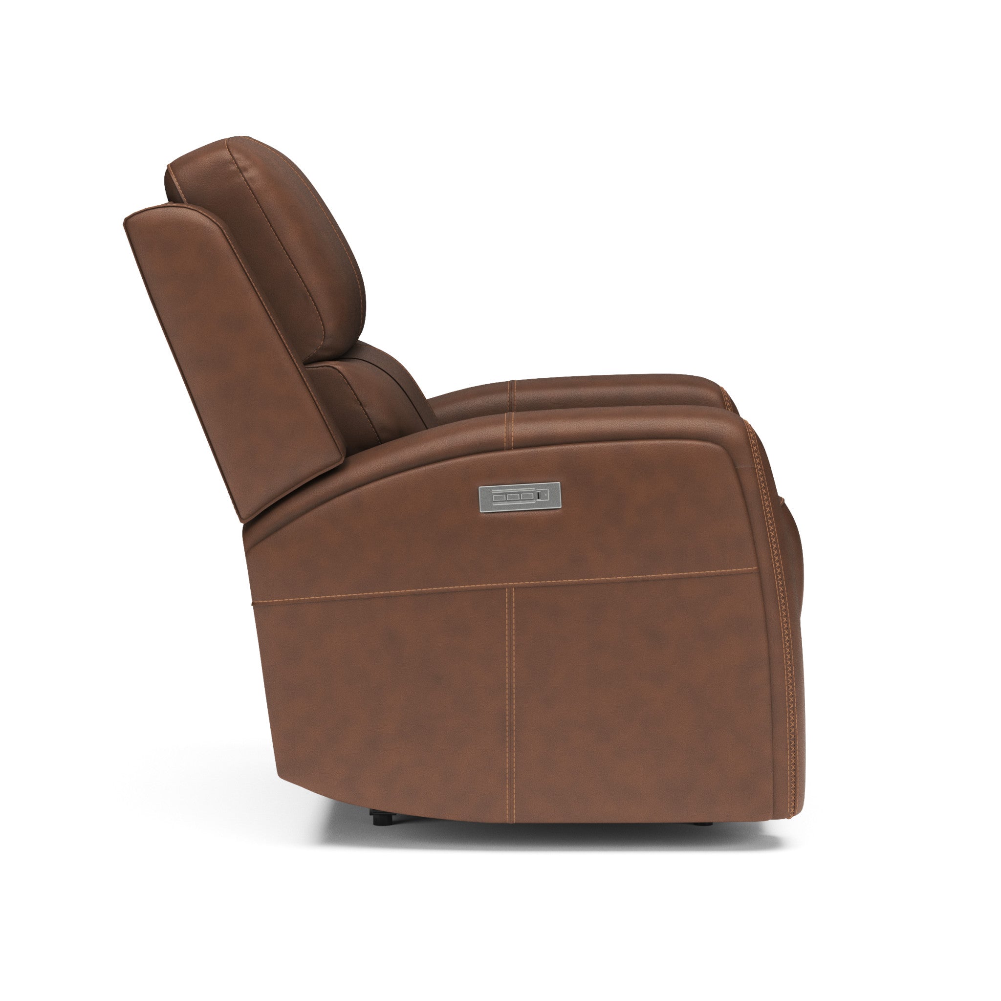 Linden Leather Power Recliner with Power Headrest & Lumbar