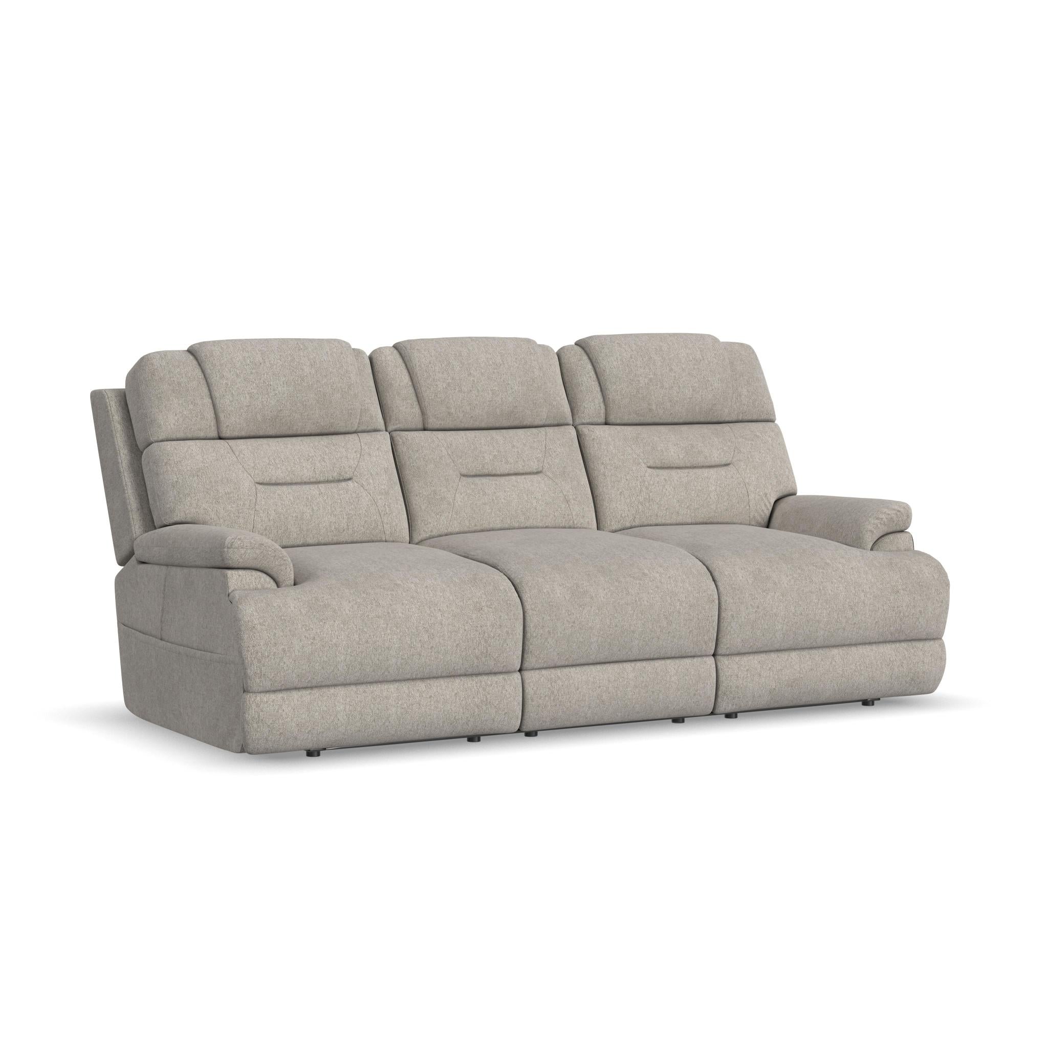 Zofa Shell Fabric Power Sleep Sofa with Power Headrests & Lumbar