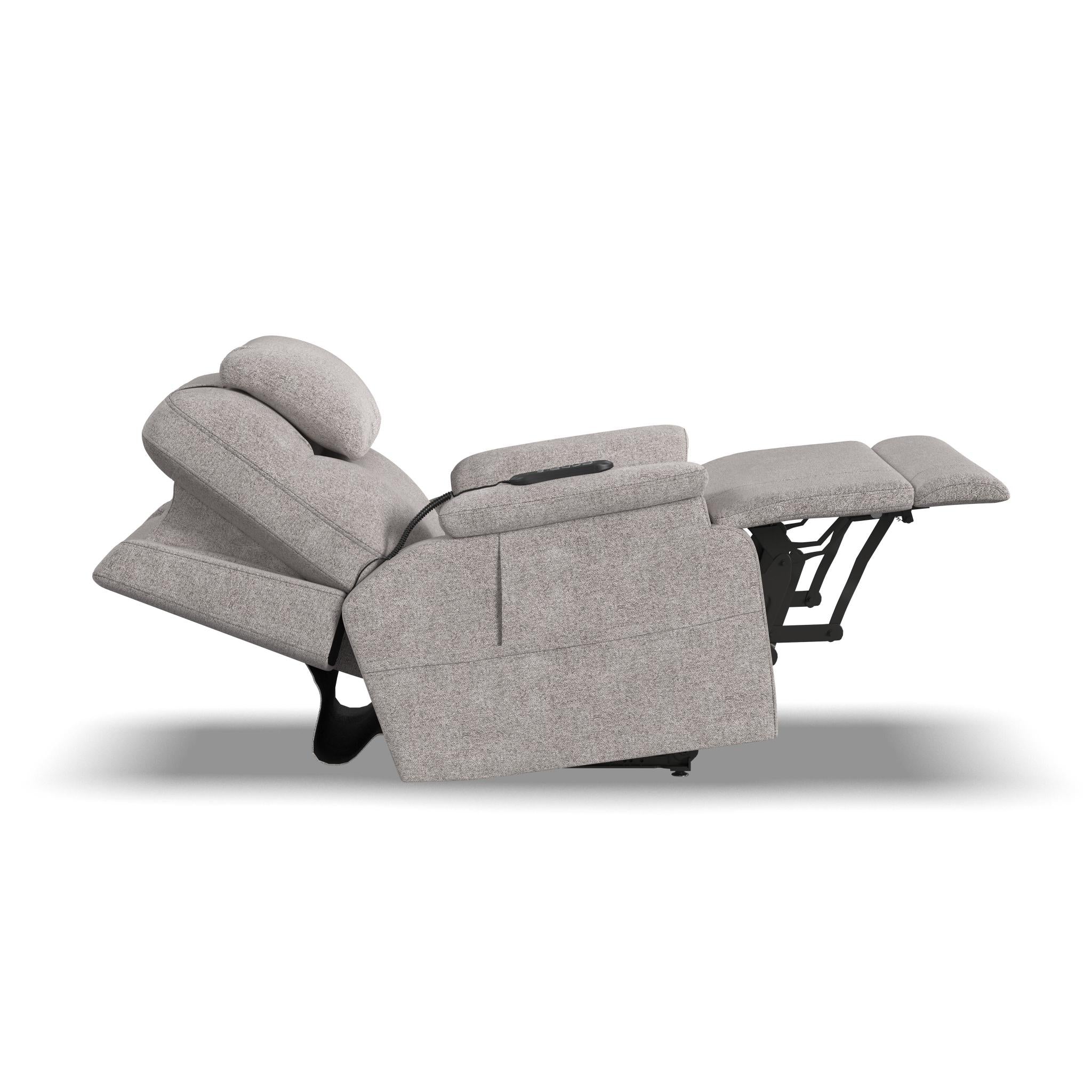 Zecliner Model 2 Petite Dove Fabric Power Sleep Chair