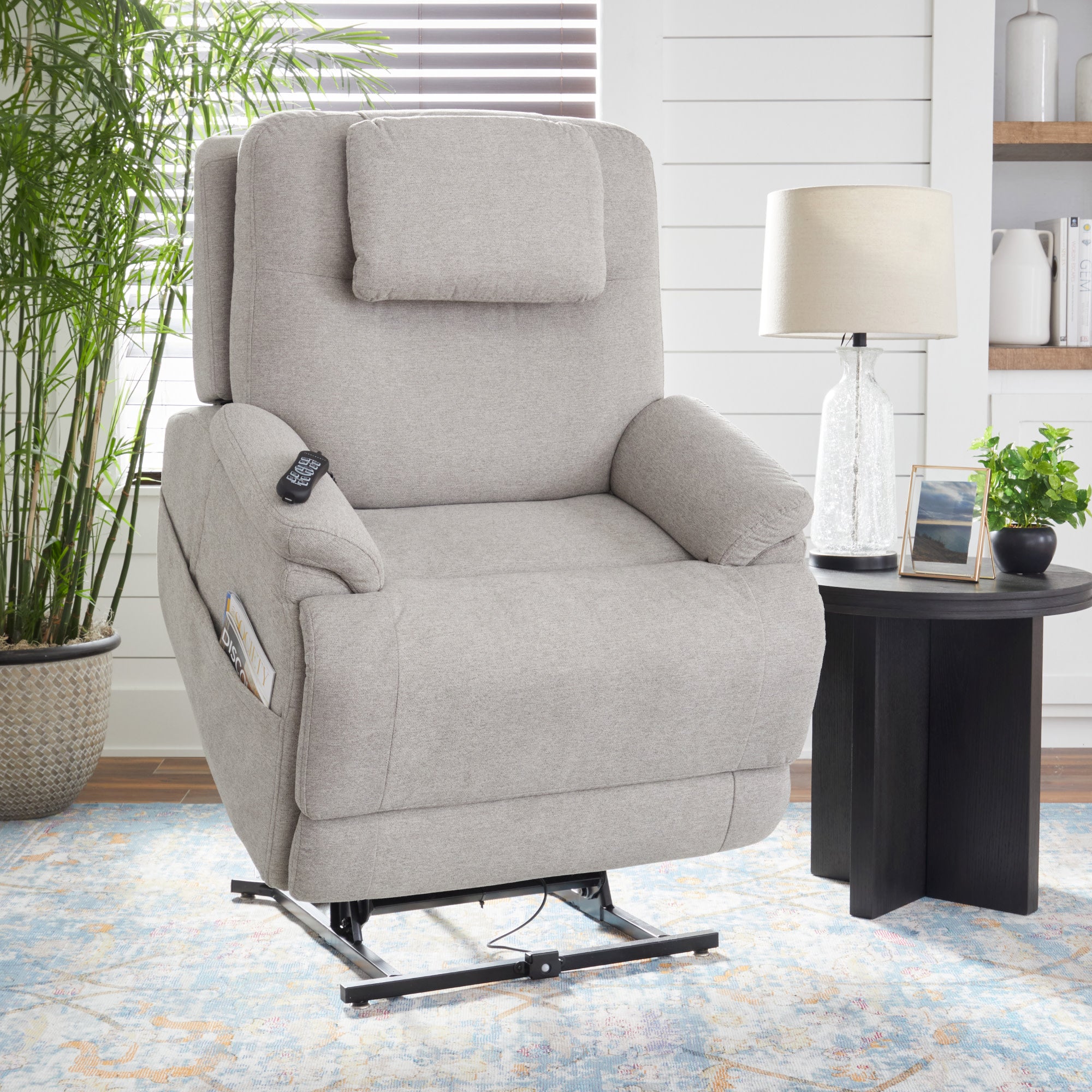 Zecliner Model 2 Petite Dove Fabric Power Lift Sleep Chair