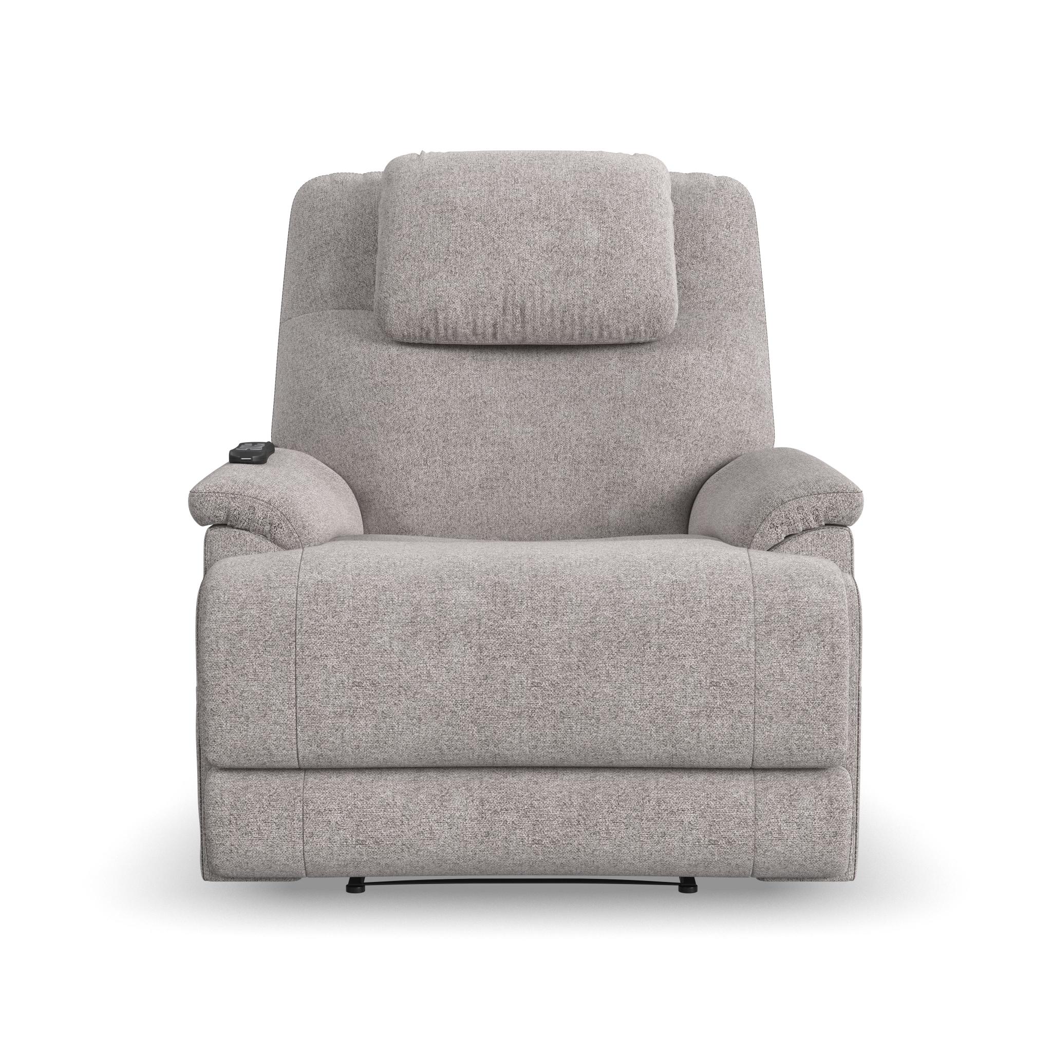 Zecliner Model 2 Petite Dove Fabric Power Lift Recliner with Power Headrest & Lumbar