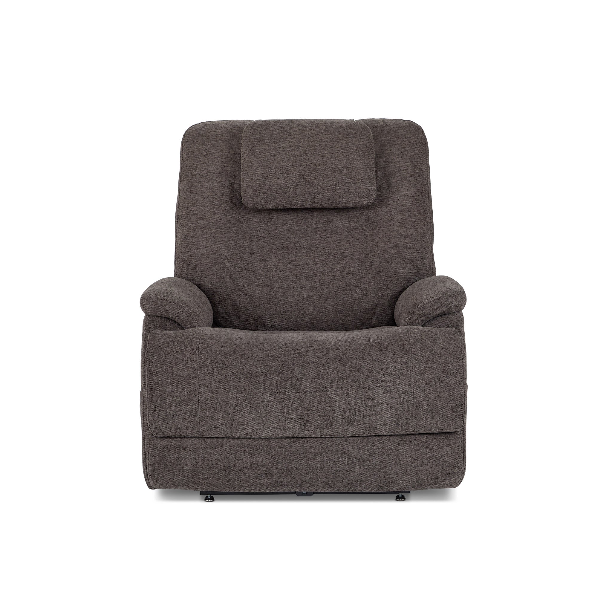 Zecliner Model 2+ Umber Fabric Power Lift Recliner with Power Headrest, Lumbar, Heat & Massage