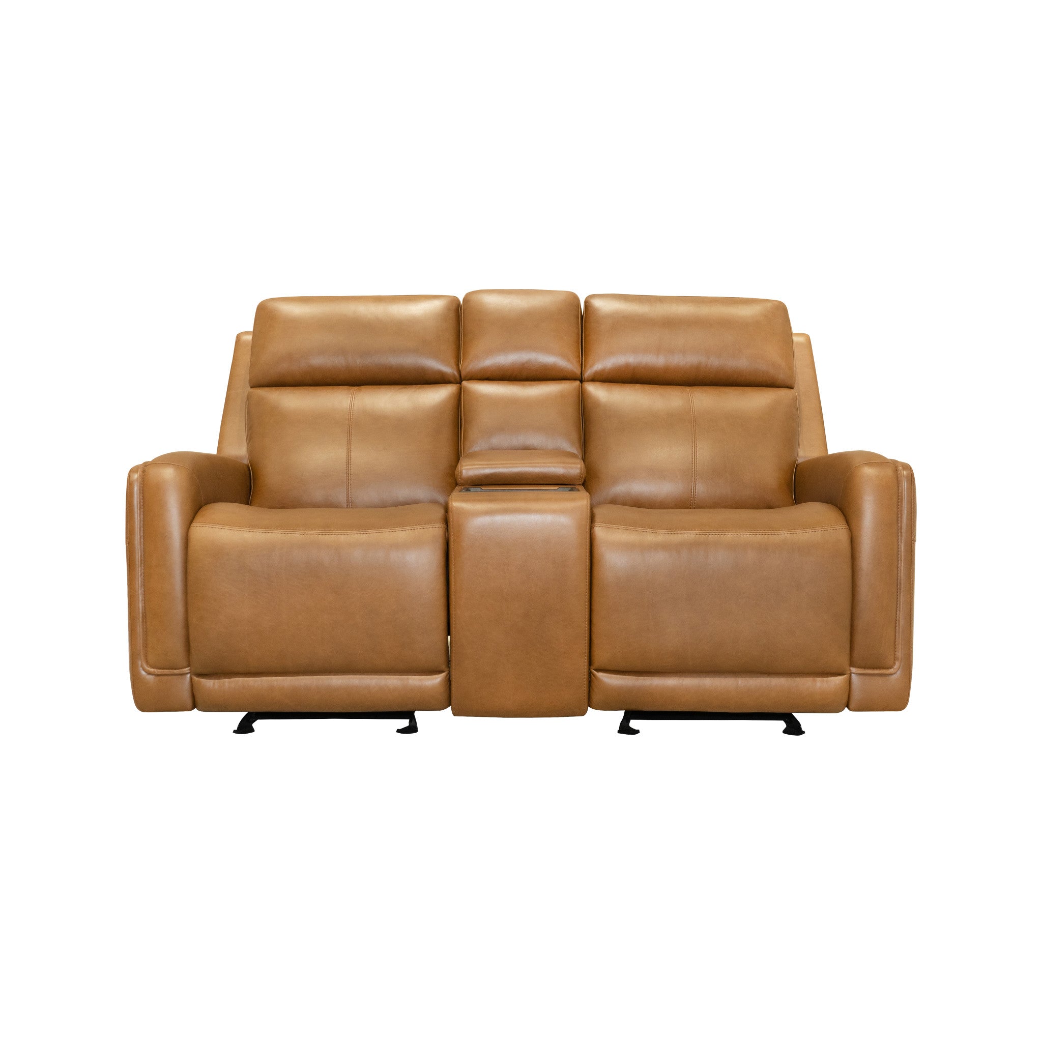 Alister Sedona Leather Power Gliding Loveseat with Console, Power Headrests & Lumbar