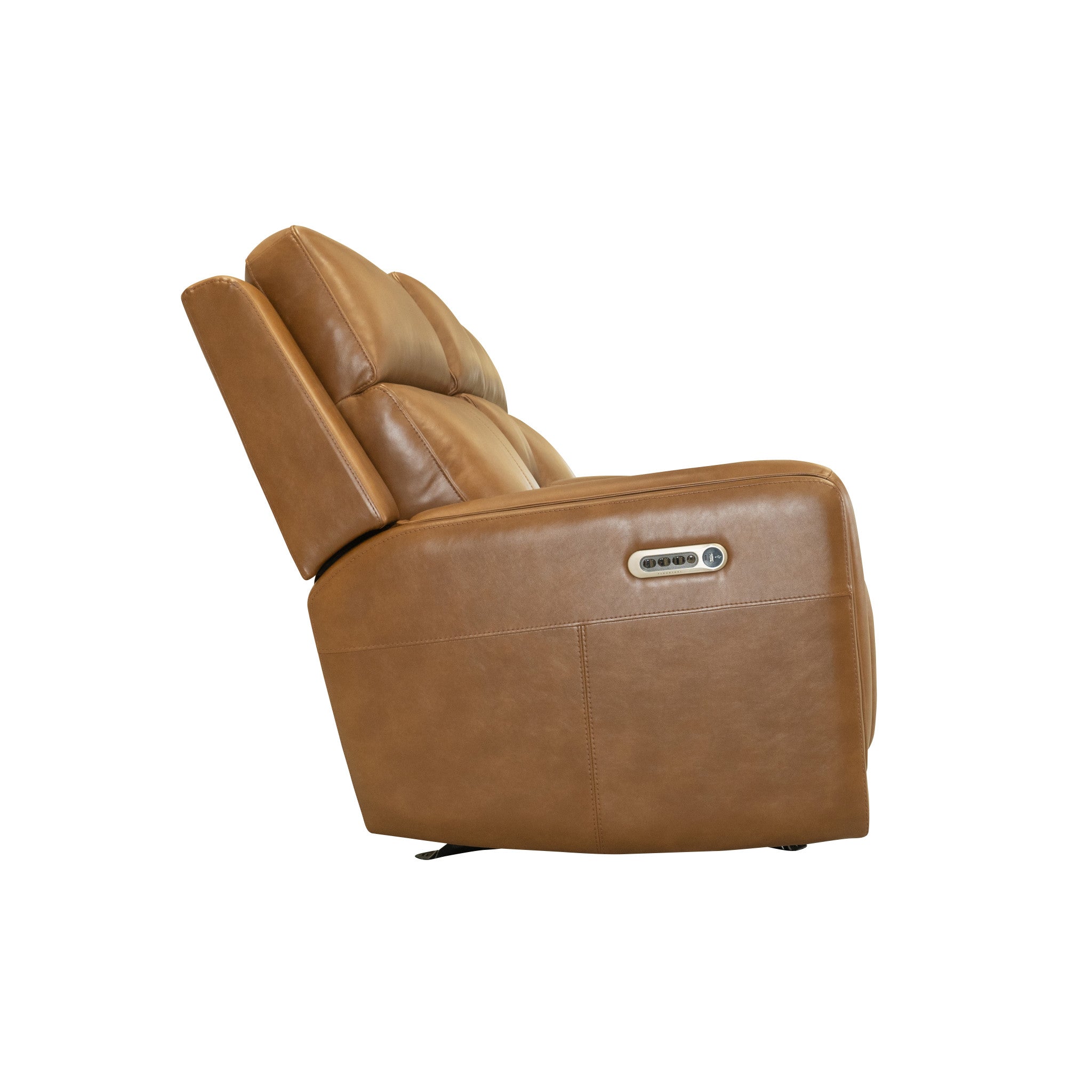 Alister Sedona Leather Power Gliding Loveseat with Console, Power Headrests & Lumbar