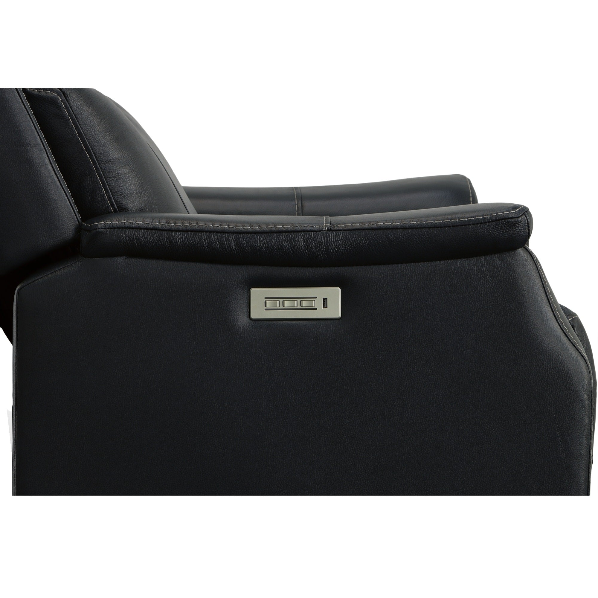 Easton Ocean Leather Power Recliner with Power Headrest & Lumbar