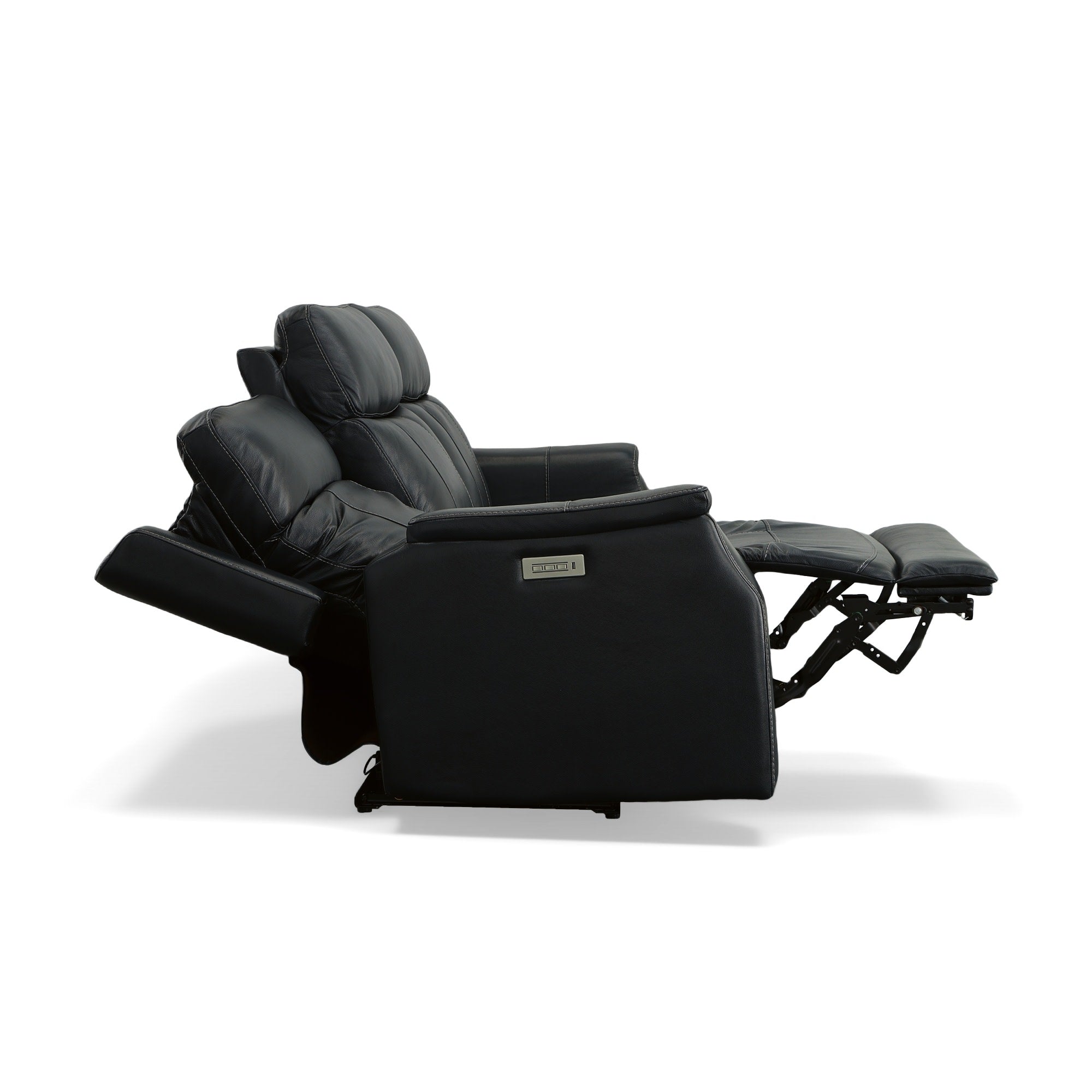 Easton Ocean Leather Power Reclining Sofa with Power Headrests & Lumbar