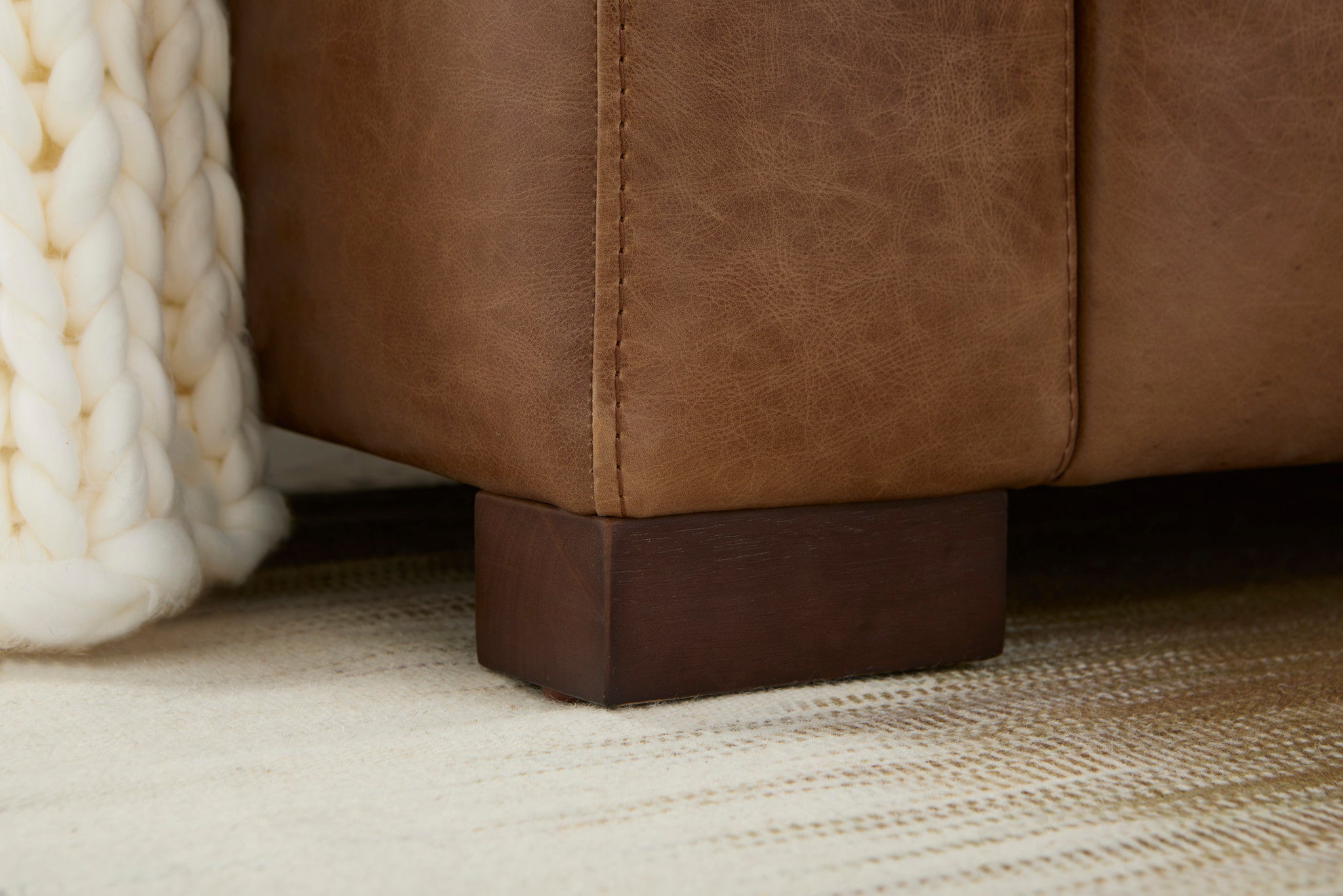 Endurance Chestnut Leather Sofa