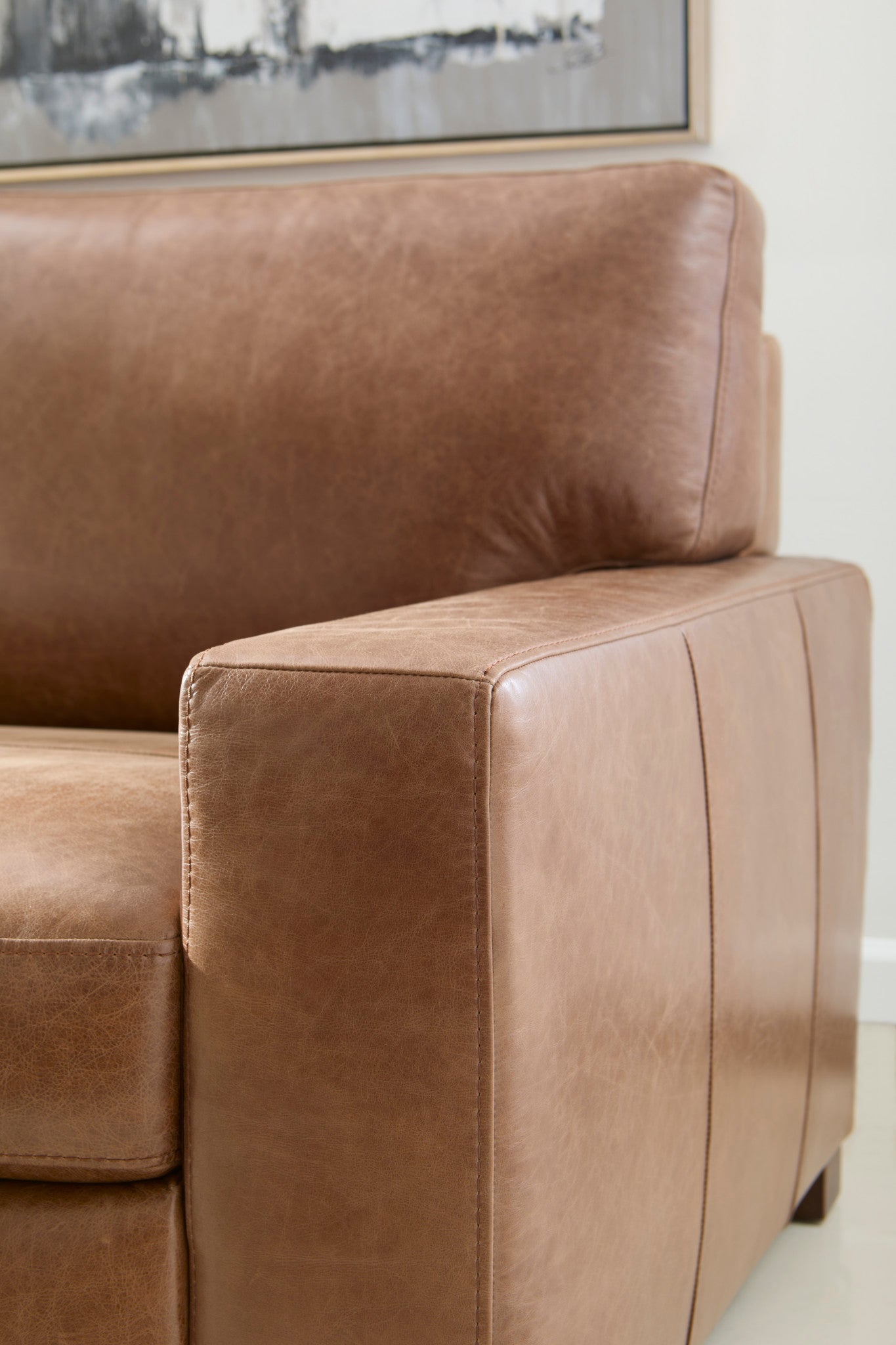 Endurance Chestnut Leather Sofa