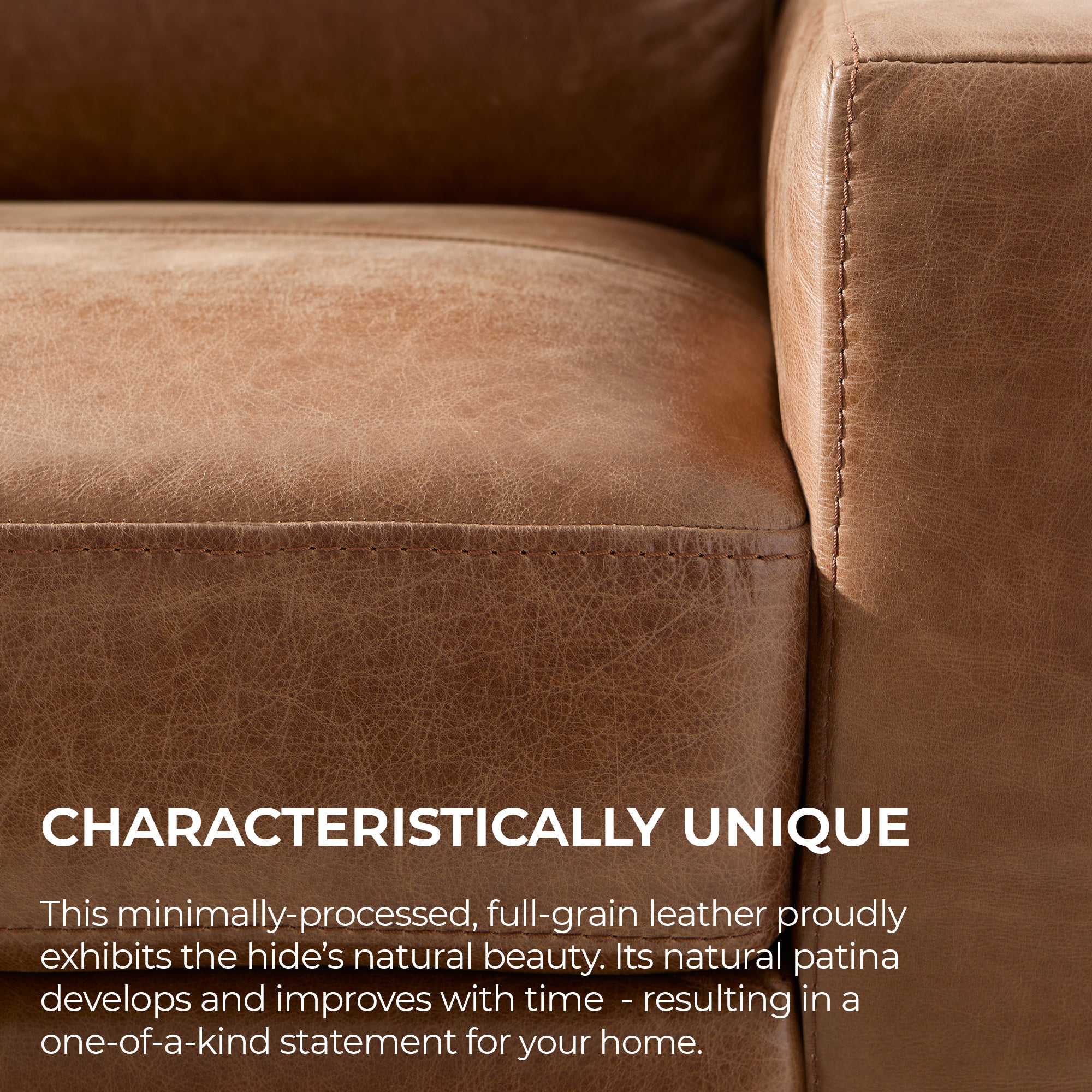 Endurance Chestnut Leather Sectional