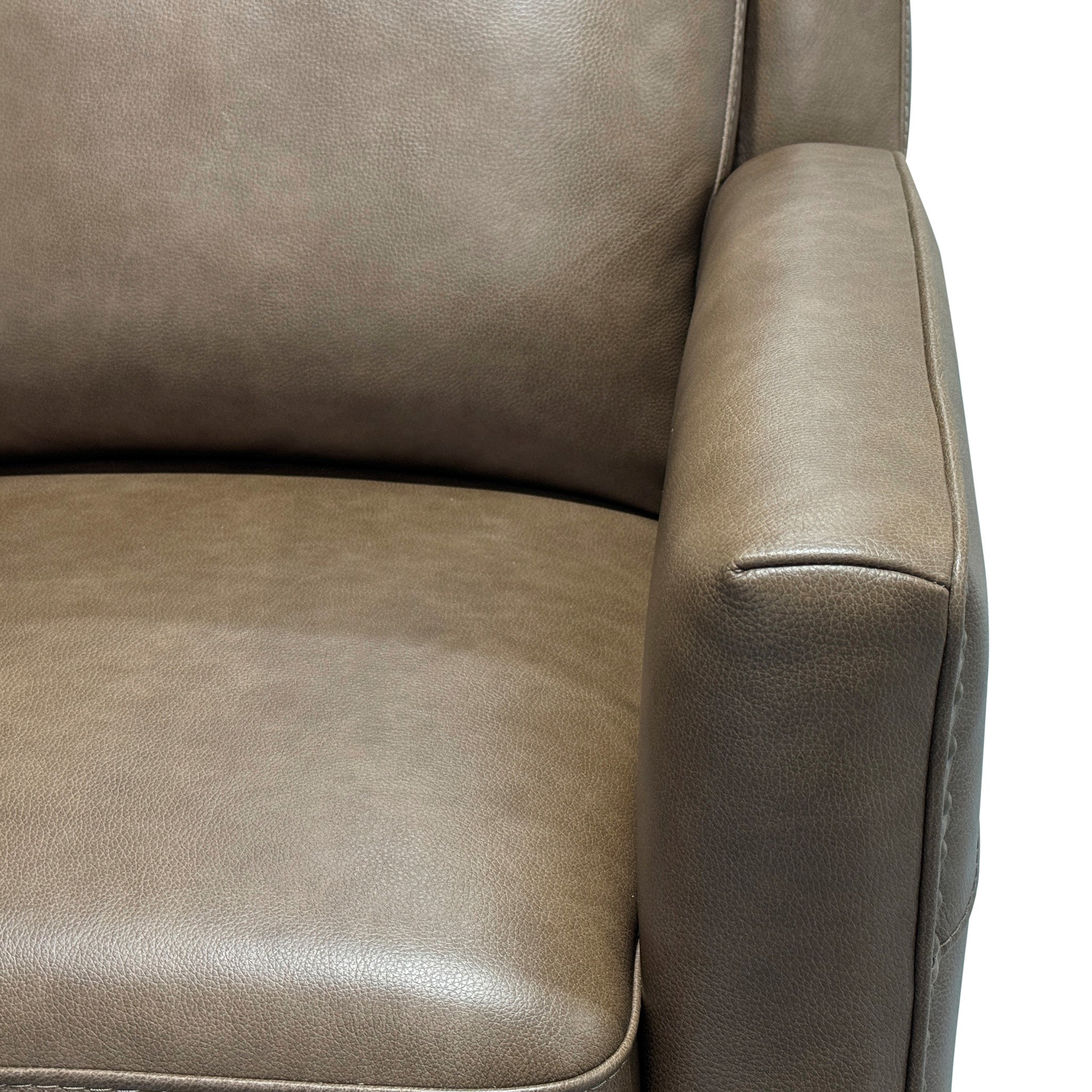 Maxwell Cedar Leather Power Gliding Recliner with Power Headrest and Lumbar