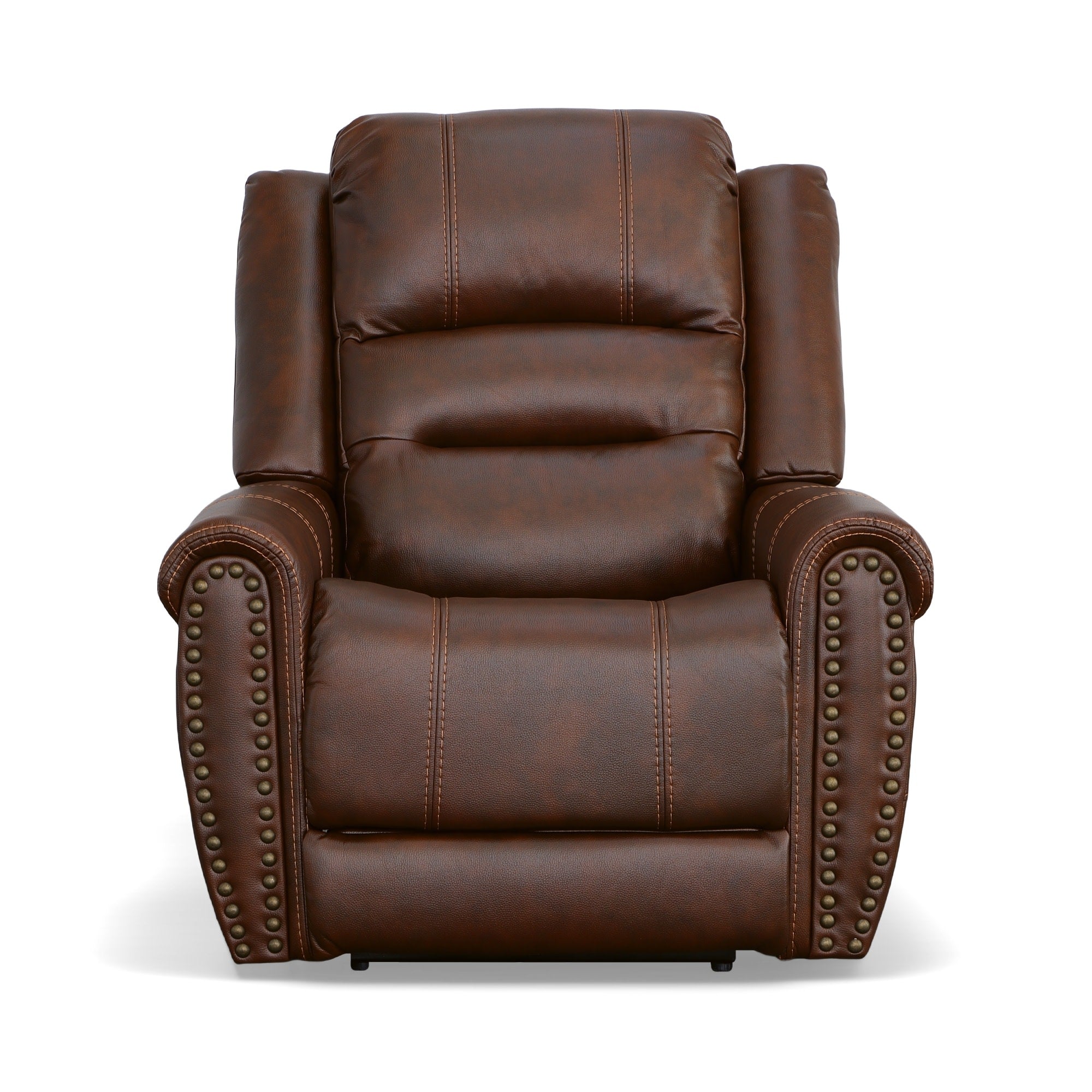 Oscar Pumpernickel Fabric Power Recliner with Power Headrest