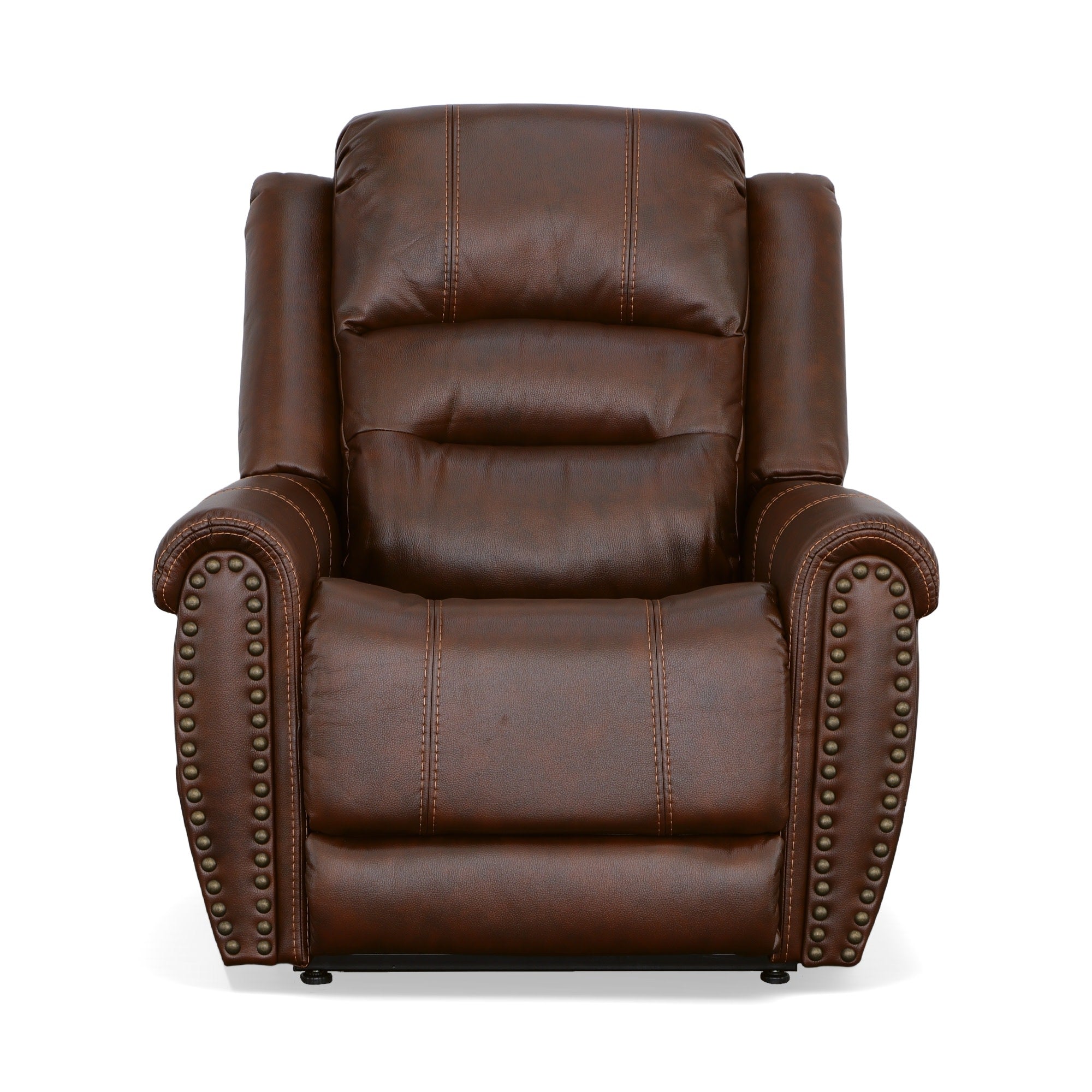 Oscar Pumpernickel Fabric Power Lift Recliner with Right-Hand Control & Power Headrest