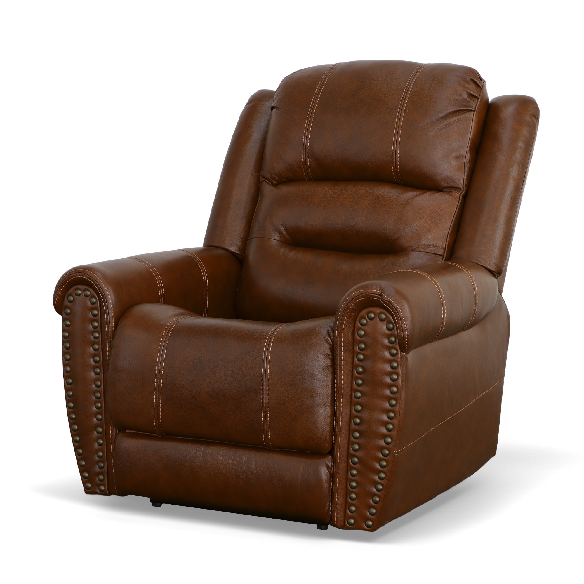 Oscar Grizzly Leather Power Recliner with Power Headrest