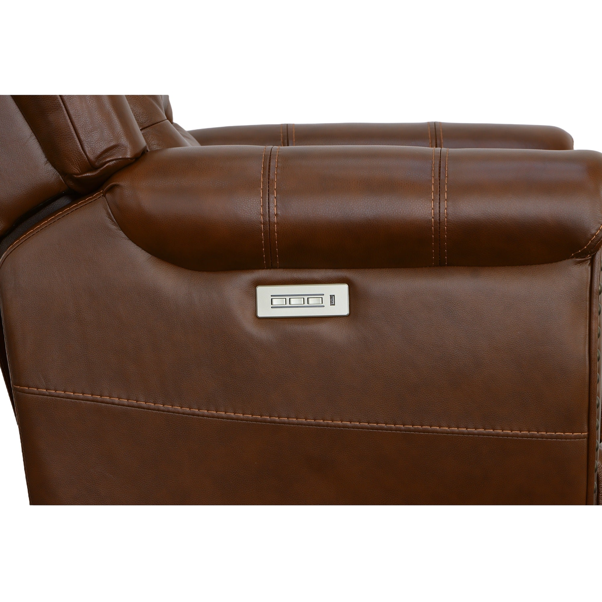 Oscar Grizzly Leather Power Recliner with Power Headrest