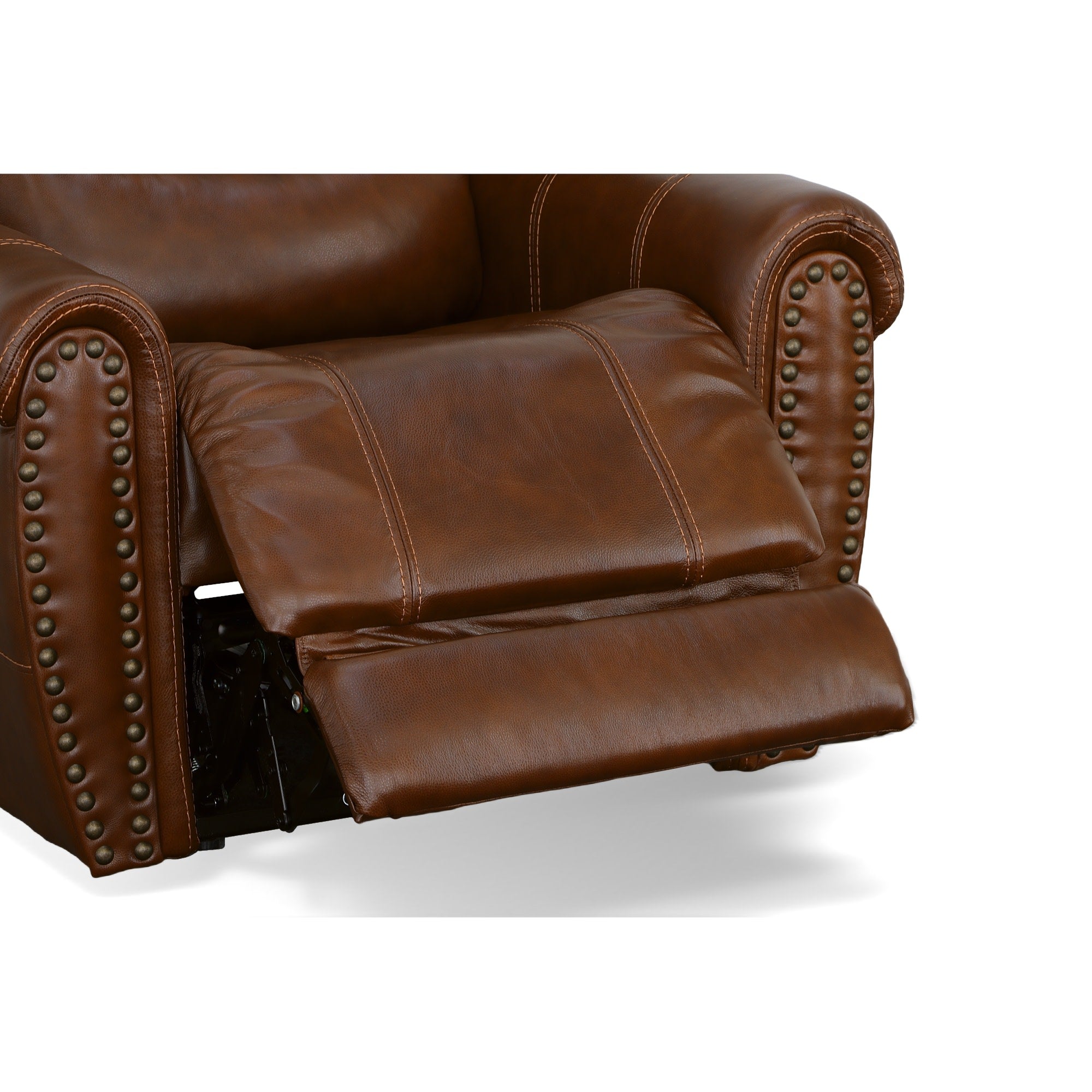 Oscar Grizzly Leather Power Recliner with Power Headrest