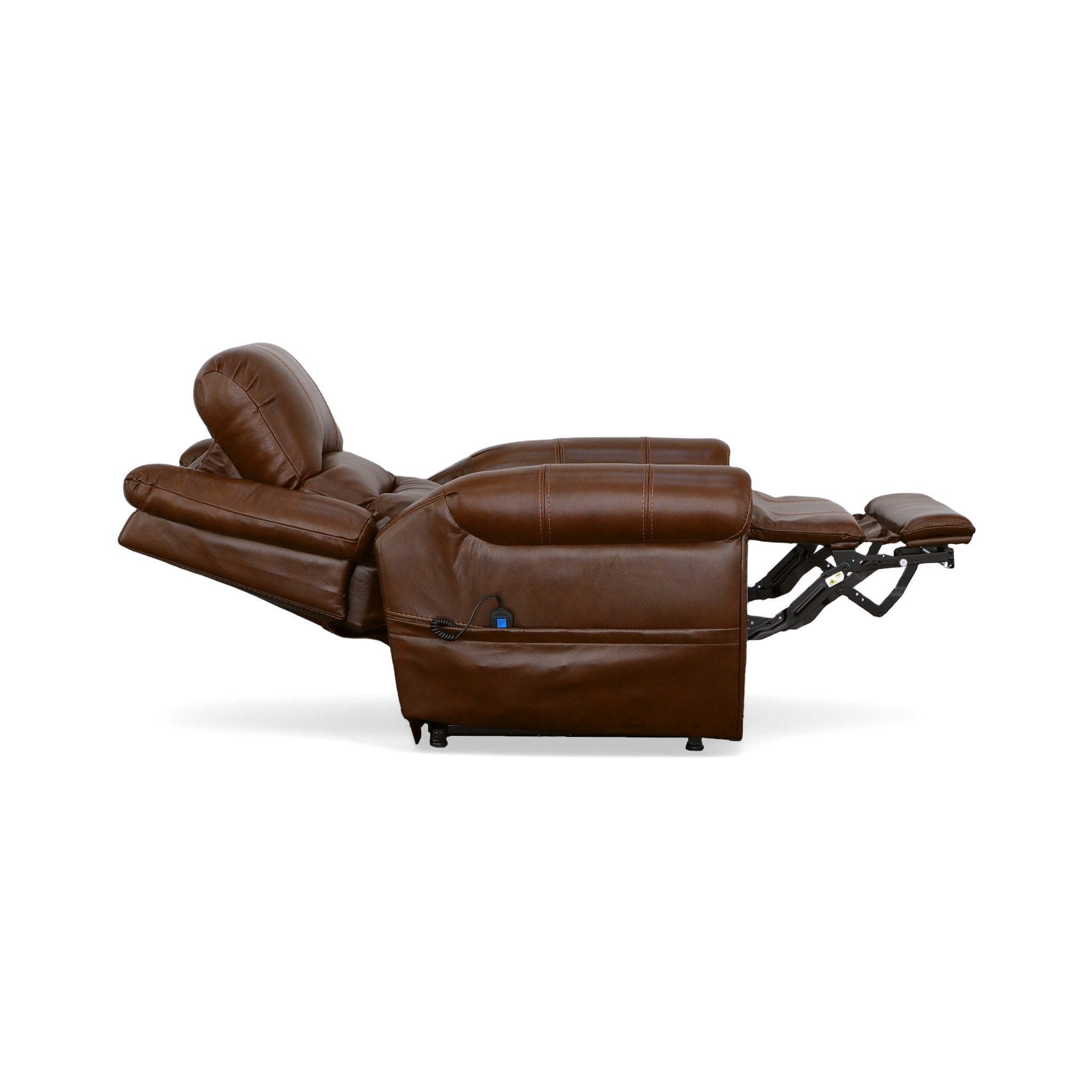 Oscar Grizzly Leather Power Lift Recliner with Right-Hand Control & Power Headrest