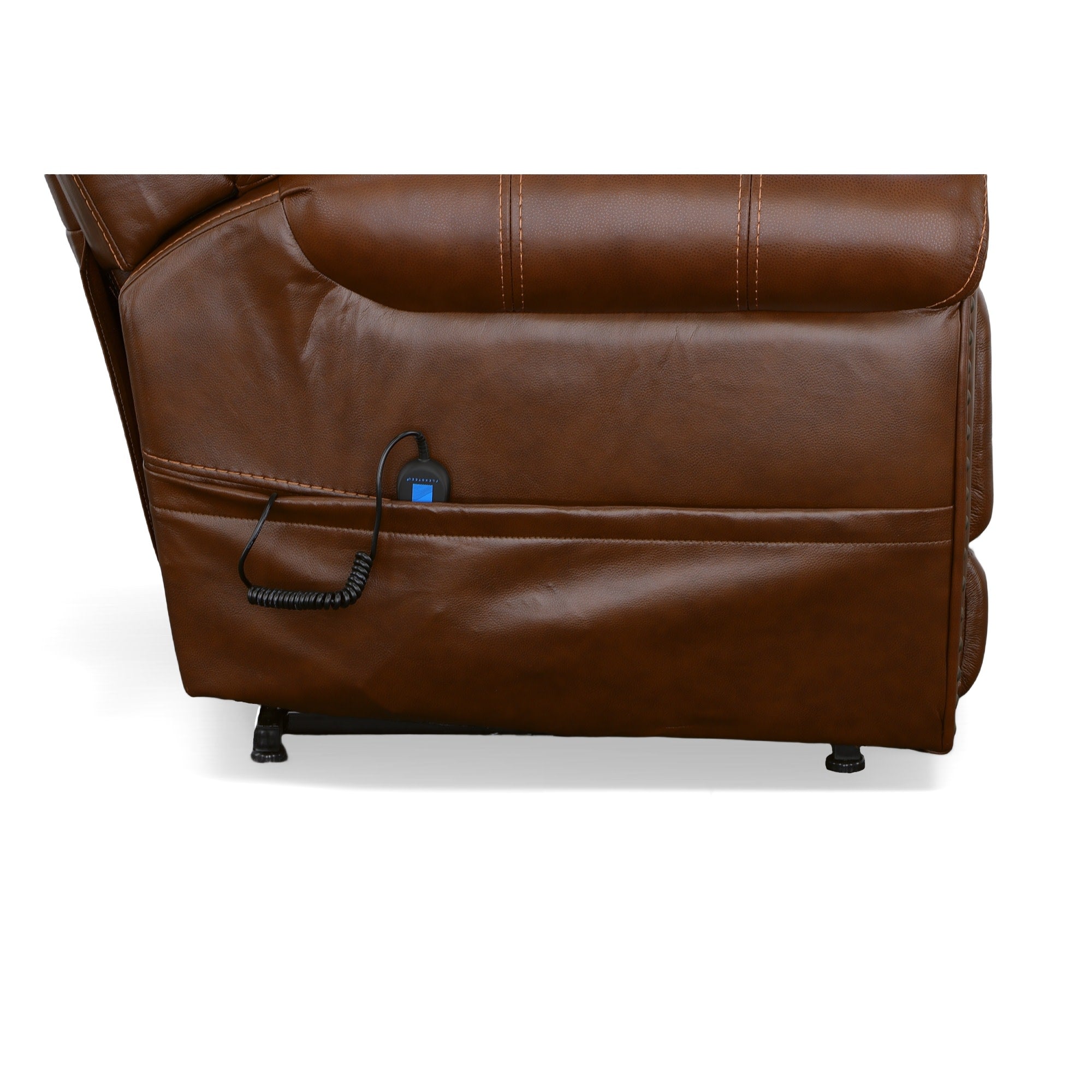 Oscar Grizzly Leather Power Lift Recliner with Right-Hand Control & Power Headrest