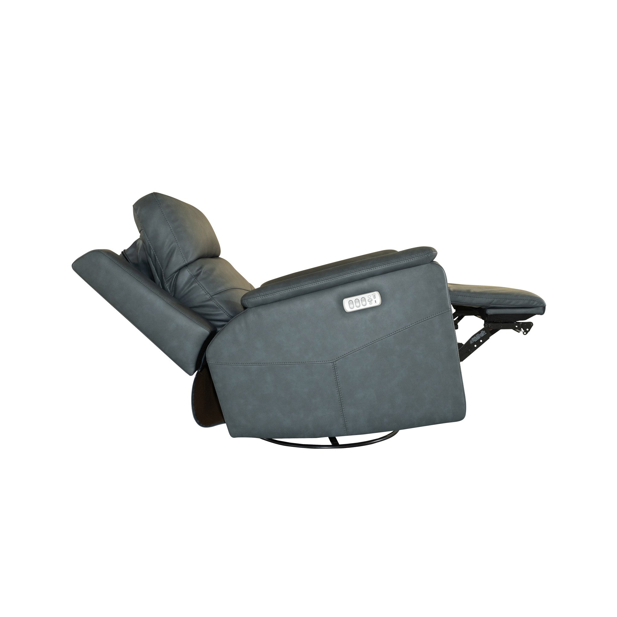 Vernon Admiral Fabric Power Swivel Gliding Recliner with Power Headrest, Lumbar, Heat & Massage