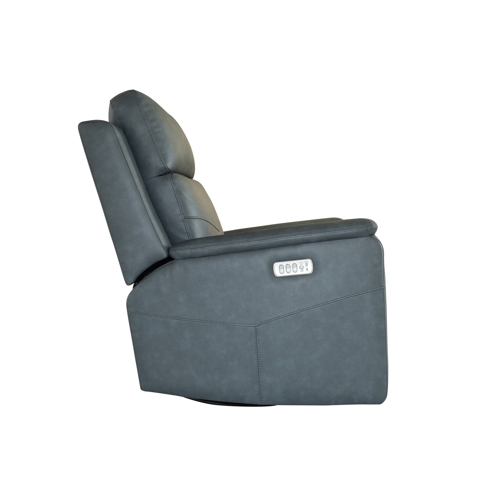 Vernon Admiral Fabric Power Swivel Gliding Recliner with Power Headrest, Lumbar, Heat & Massage