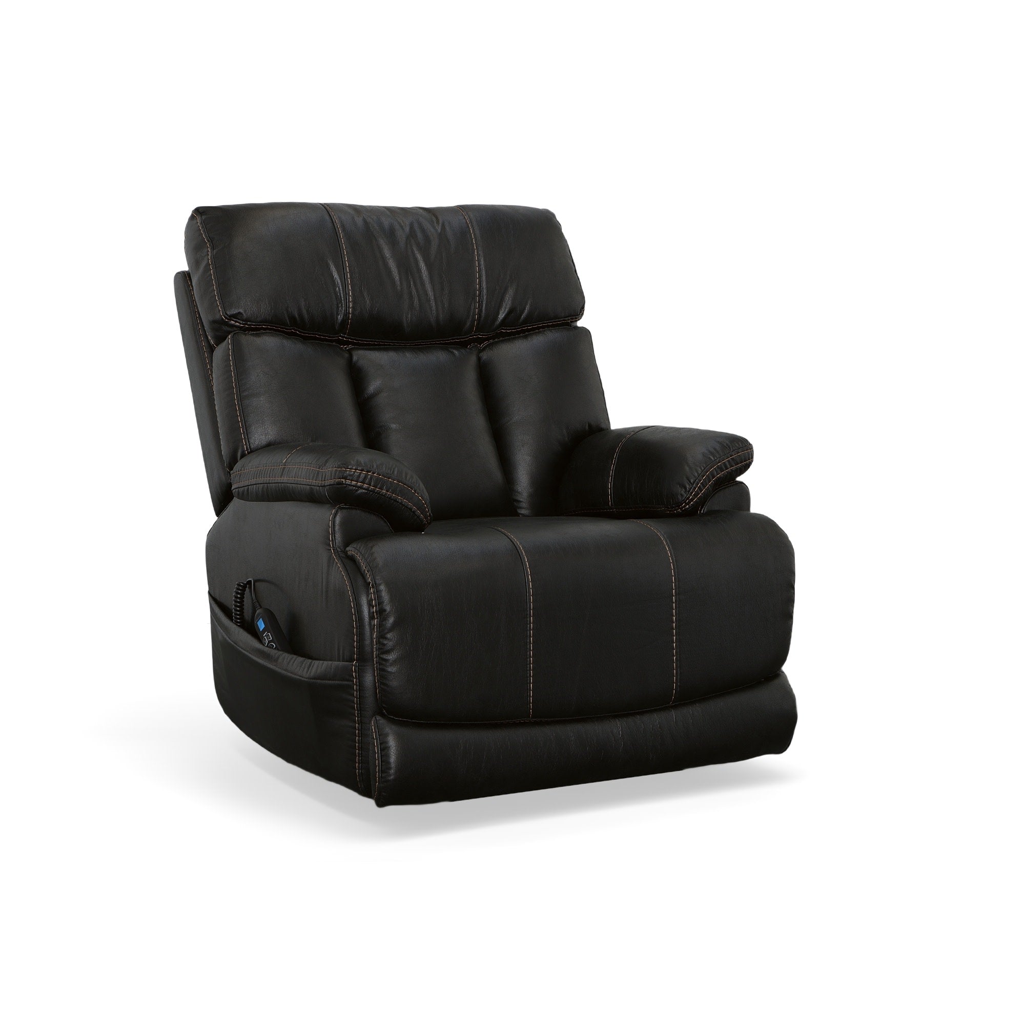 Clive Peppercorn Fabric Power Recliner with Power Headrest & Lumbar