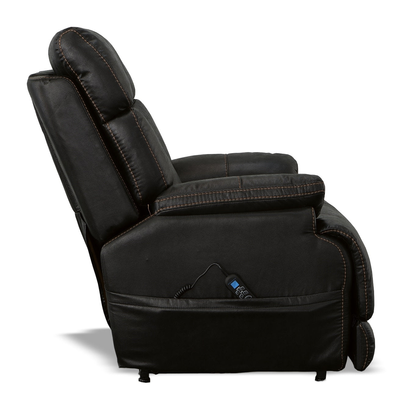 Clive Peppercorn Fabric Power Recliner with Power Headrest & Lumbar