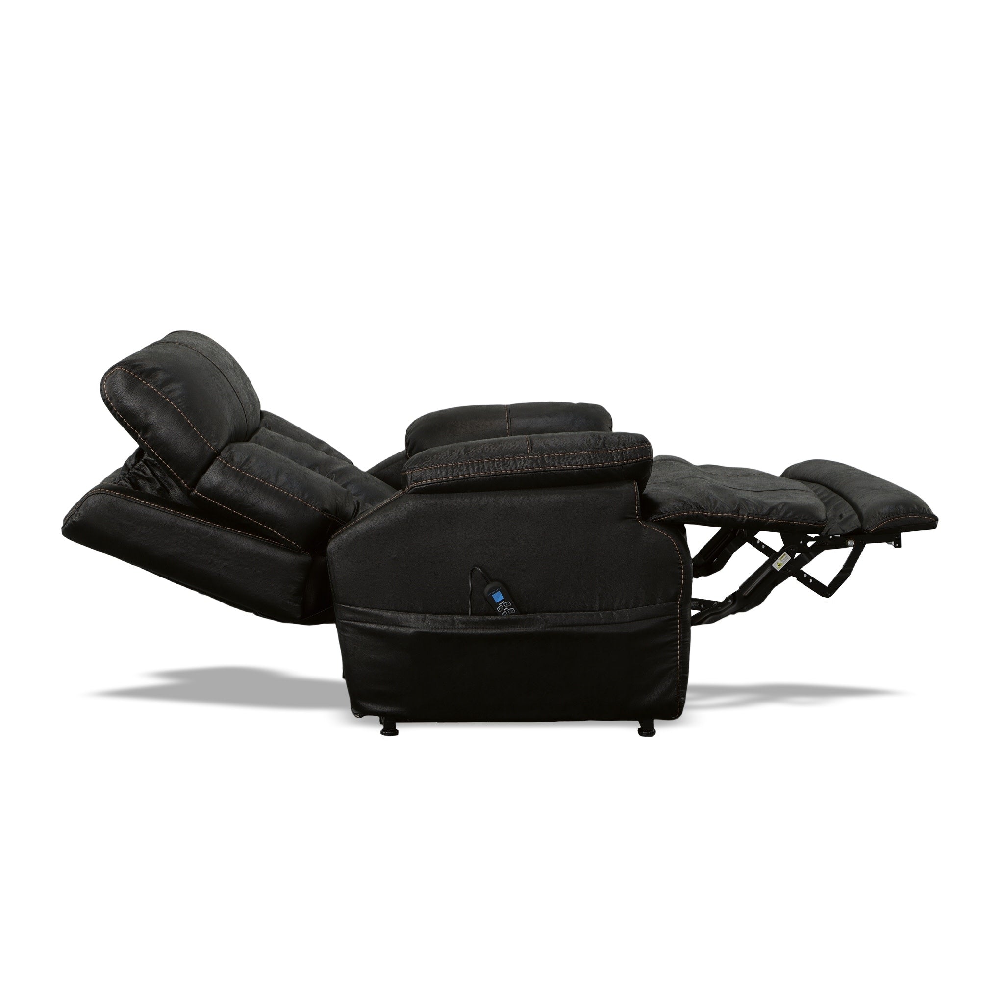 Clive Peppercorn Fabric Power Recliner with Power Headrest & Lumbar