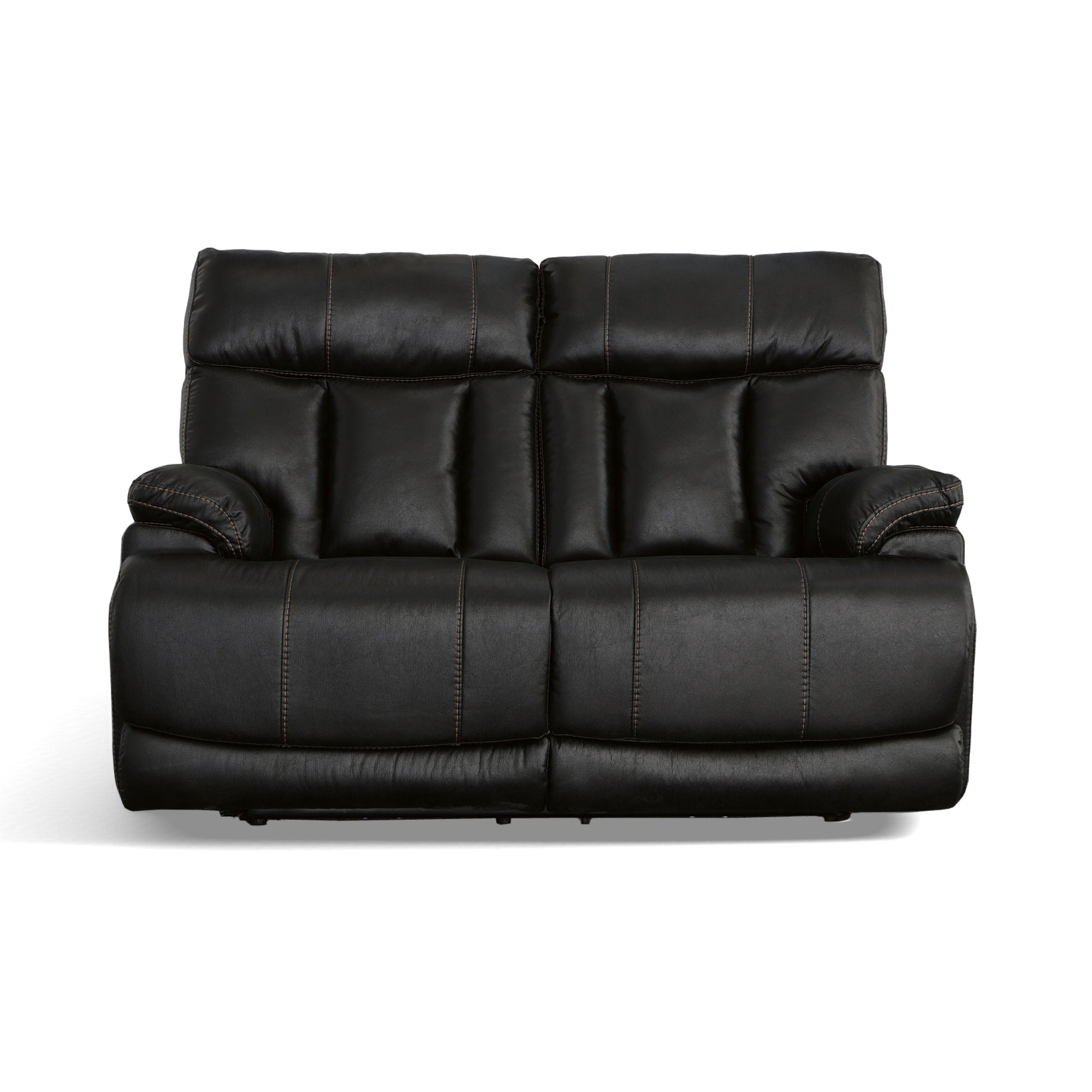 Clive Peppercorn Fabric Power Reclining Loveseat with Power Headrests & Lumbar