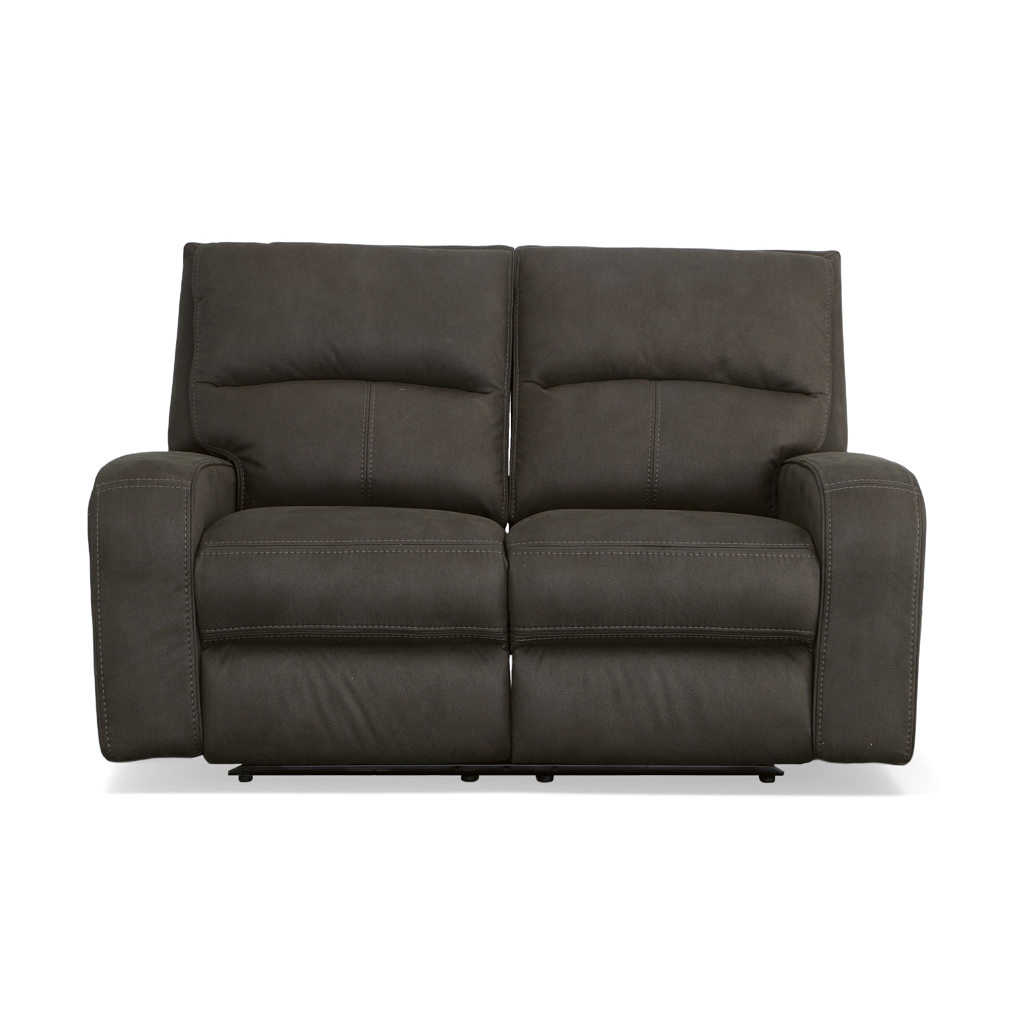 Nirvana Flint Fabric Power Reclining Loveseat with Power Headrests