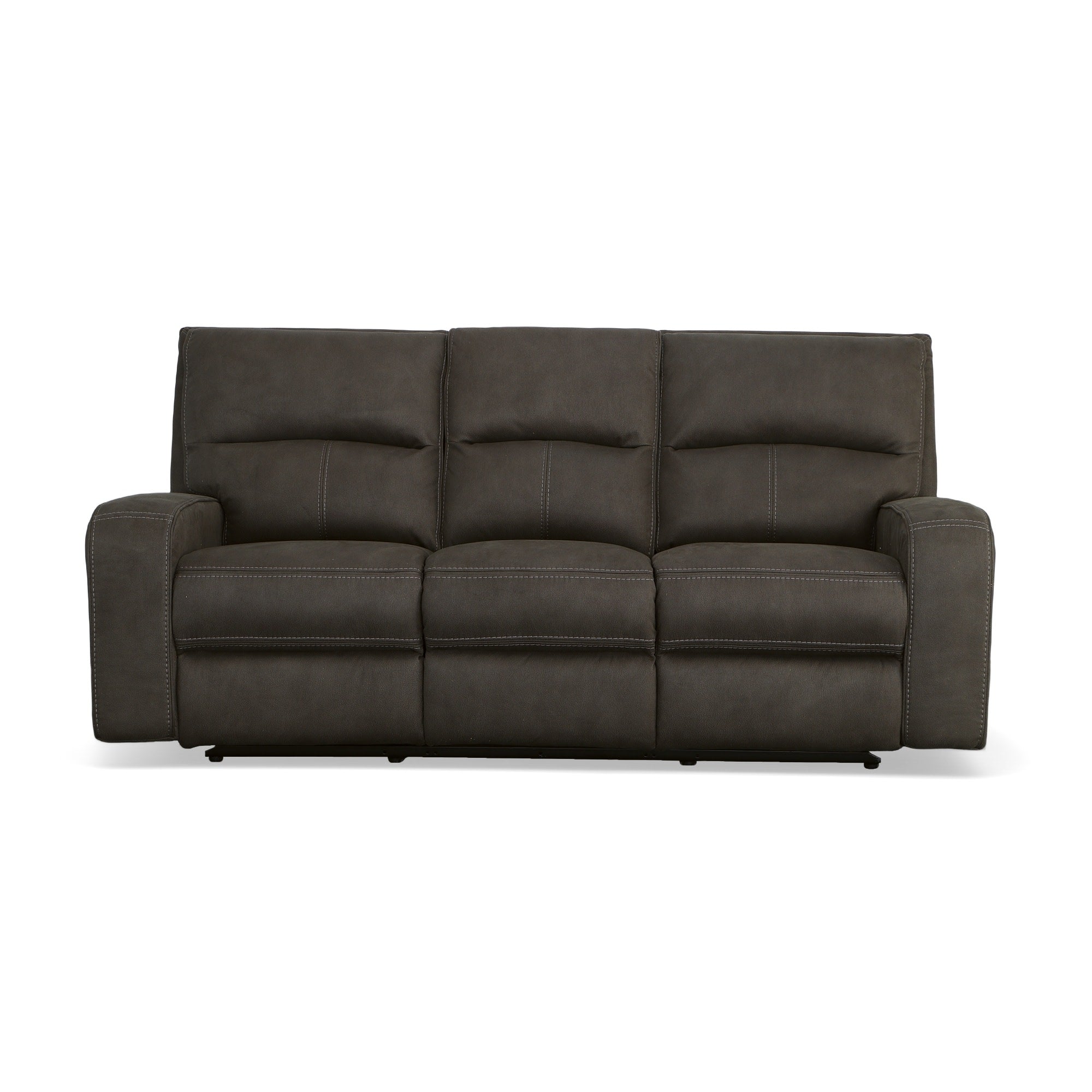 Nirvana Flint Fabric Power Reclining Sofa with Power Headrests