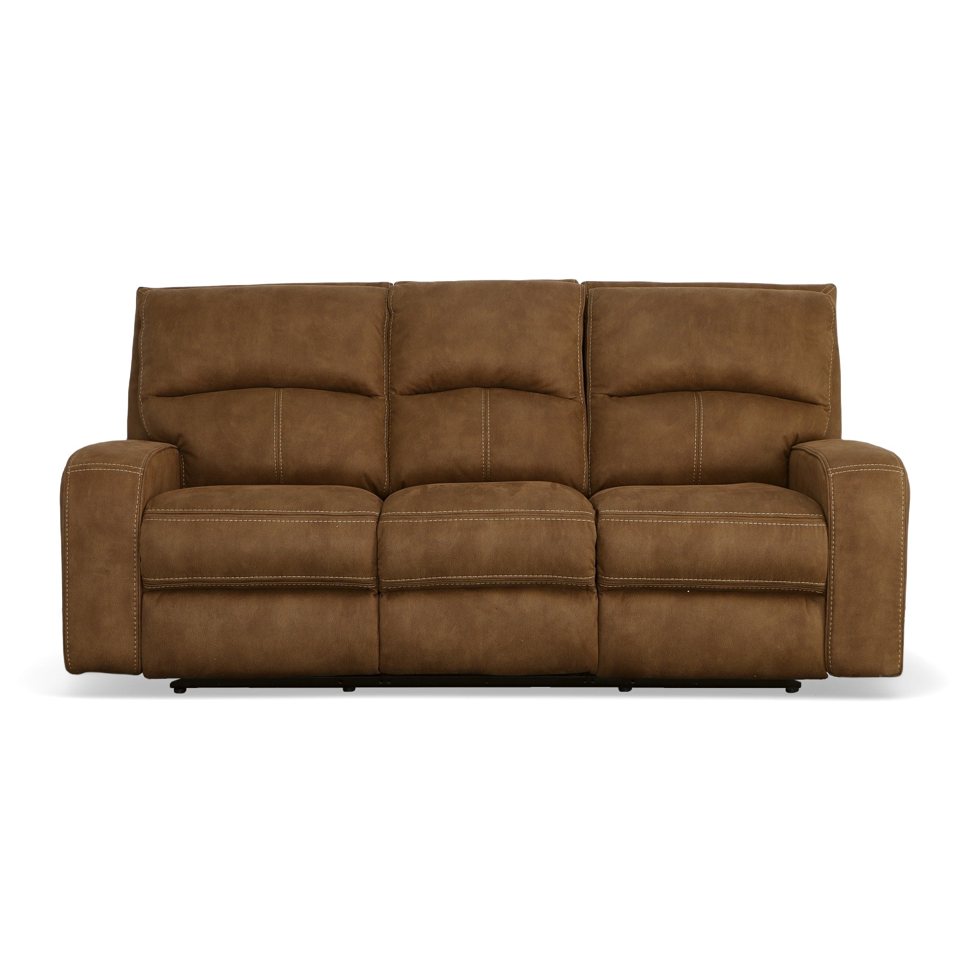 Nirvana Cocoa Fabric Power Reclining Sofa with Power Headrests