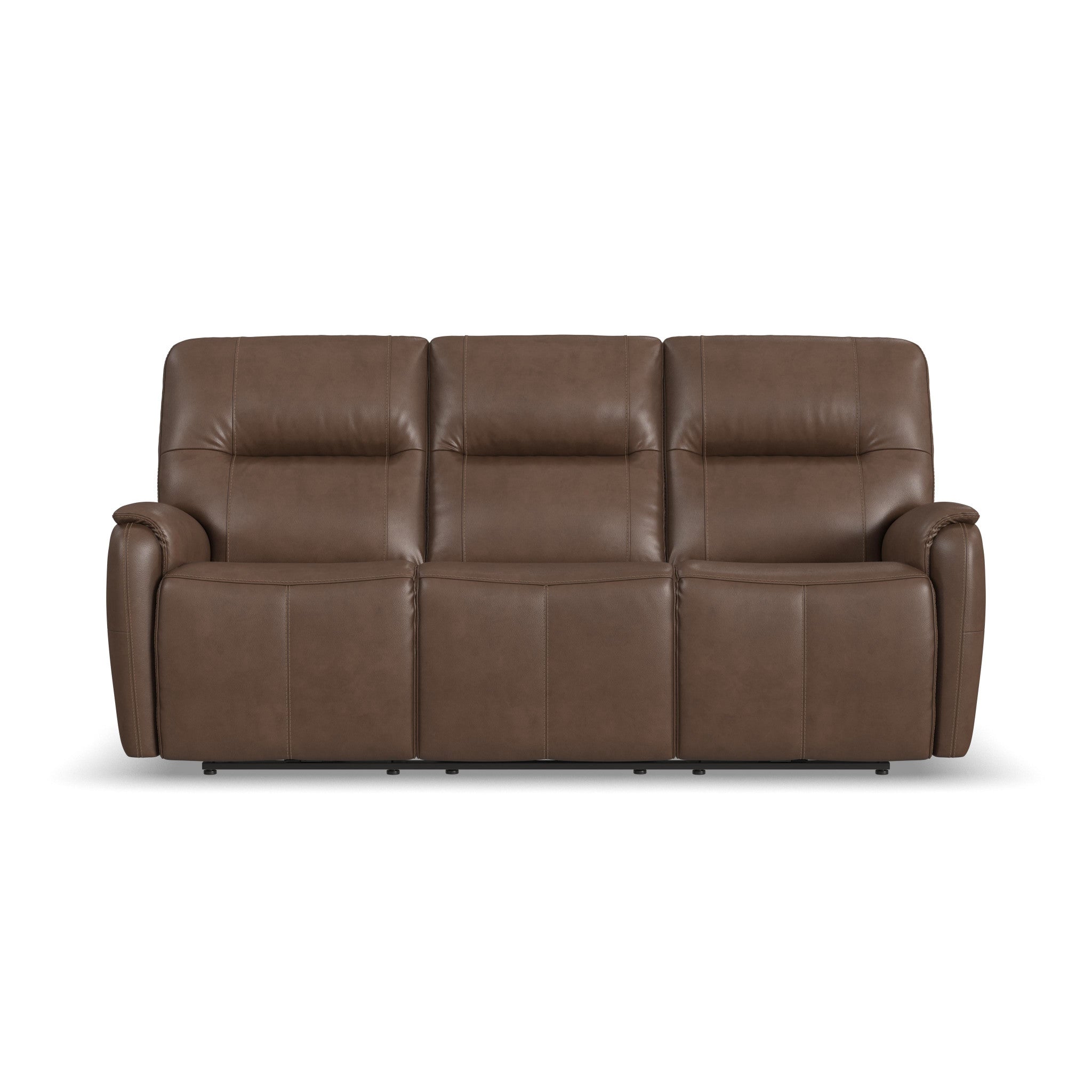 Wilson Café Leather Power Reclining Sofa with Power Headrests