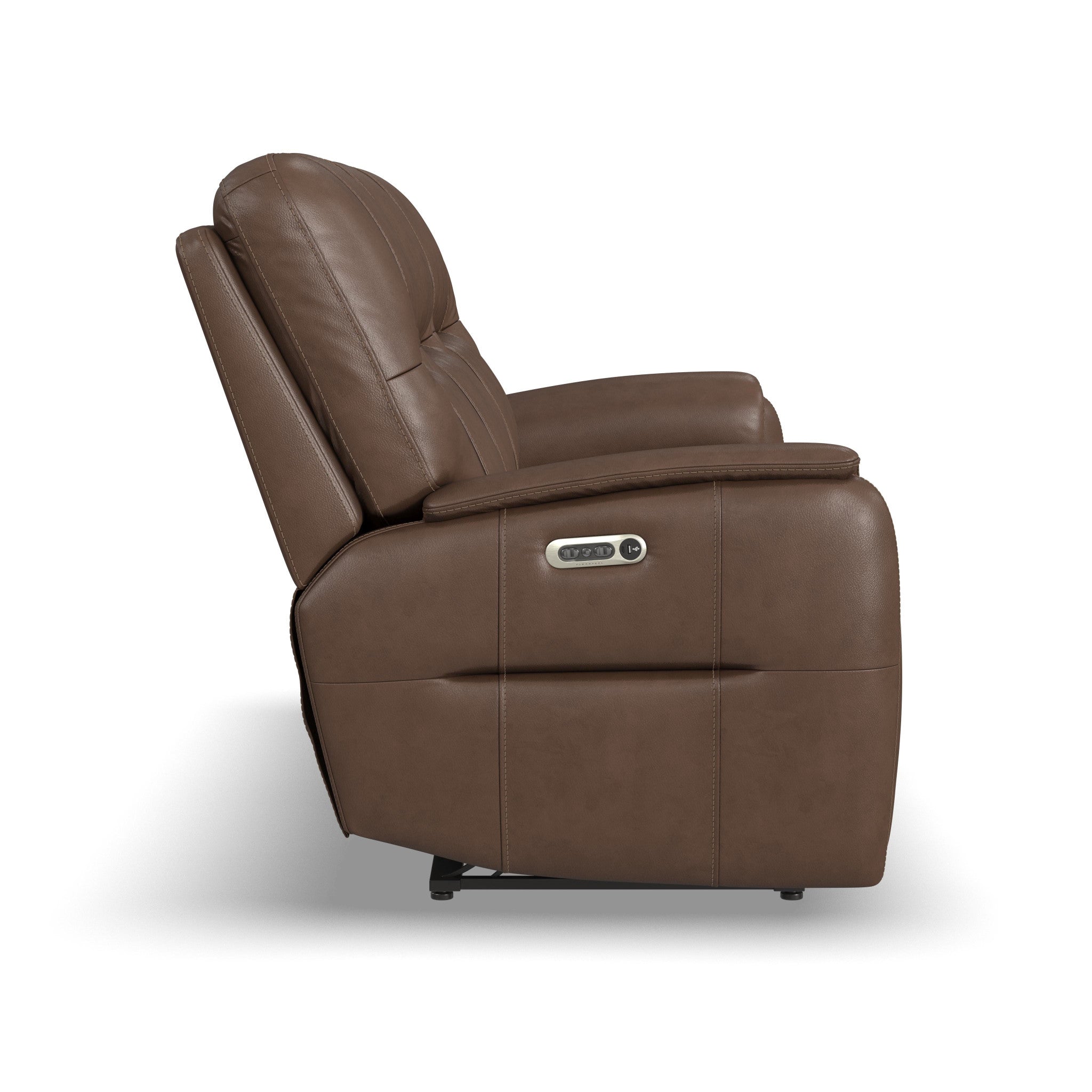 Wilson Café Leather Power Reclining Sofa with Power Headrests