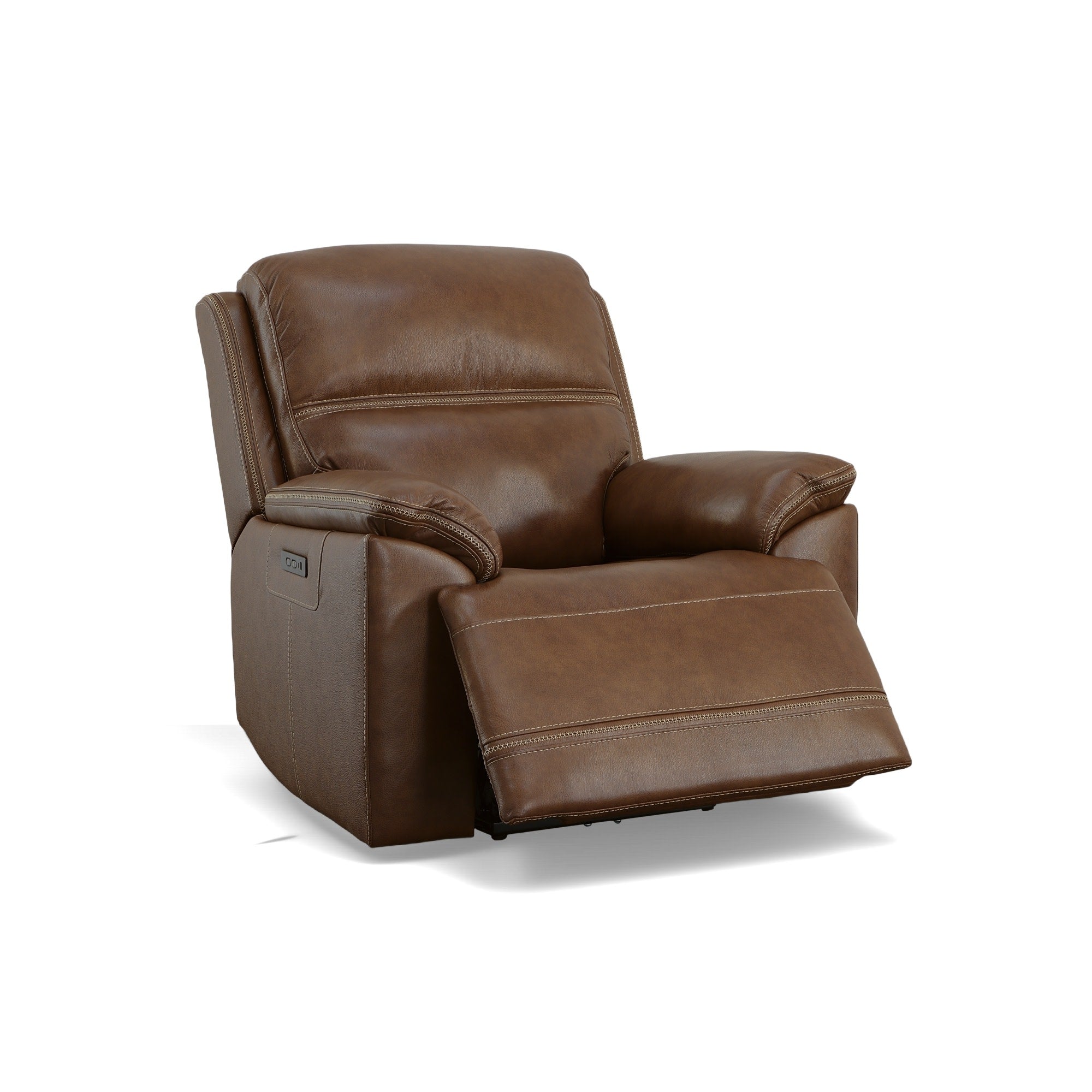 Jackson Whiskey Leather Power Recliner with Power Headrest