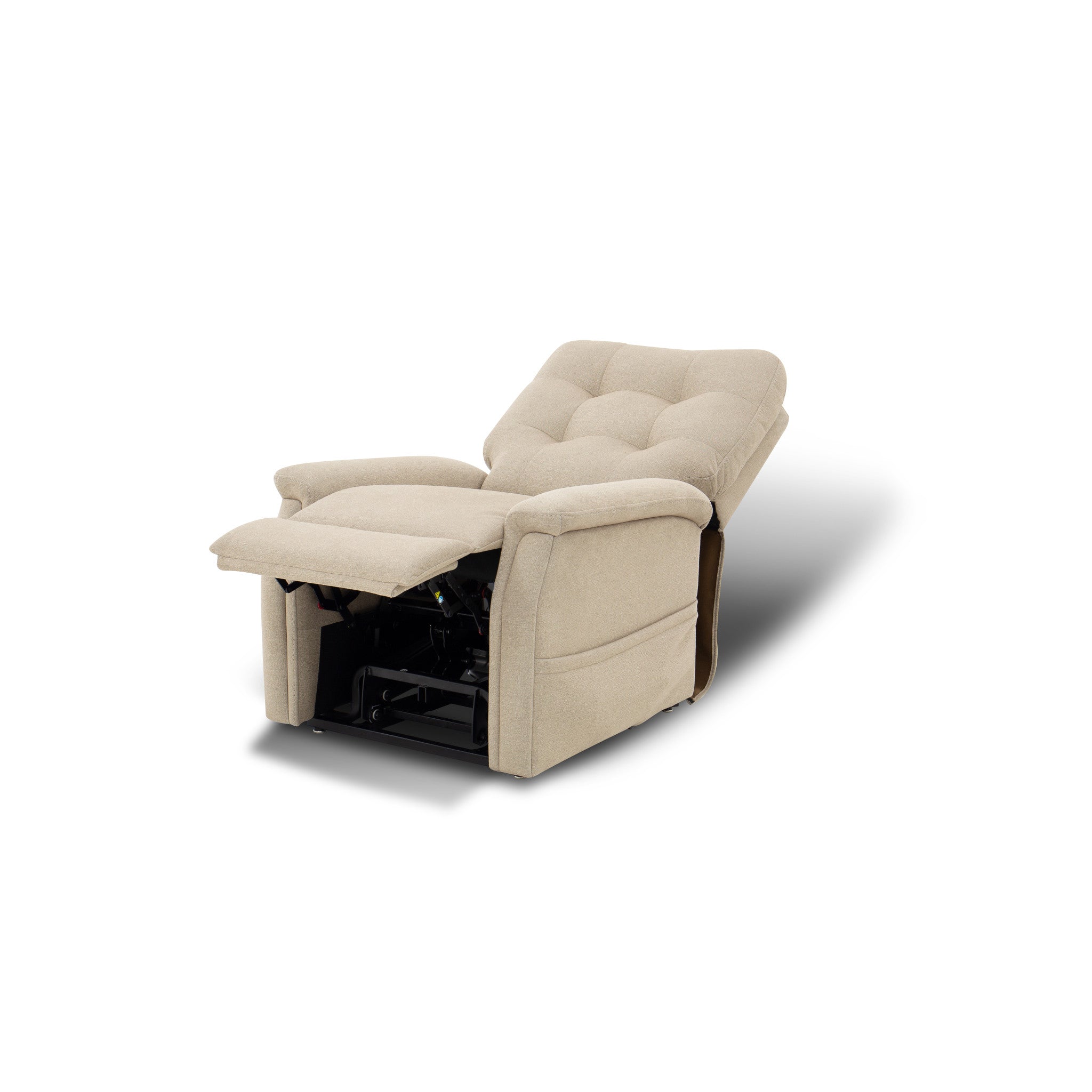 Diana Tan Fabric Power Lift Recliner