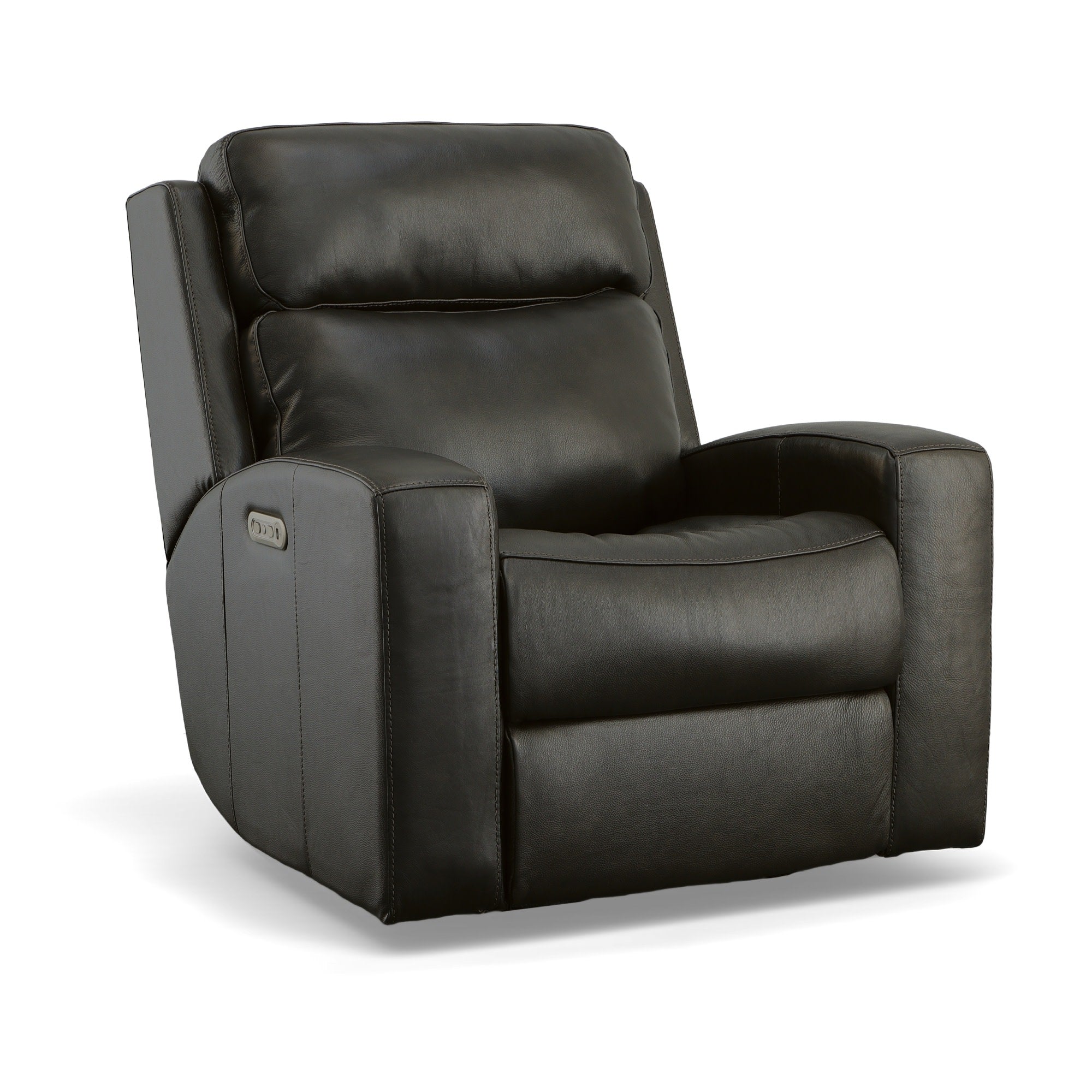 Cody Shadow Leather Power Gliding Recliner with Power Headrest