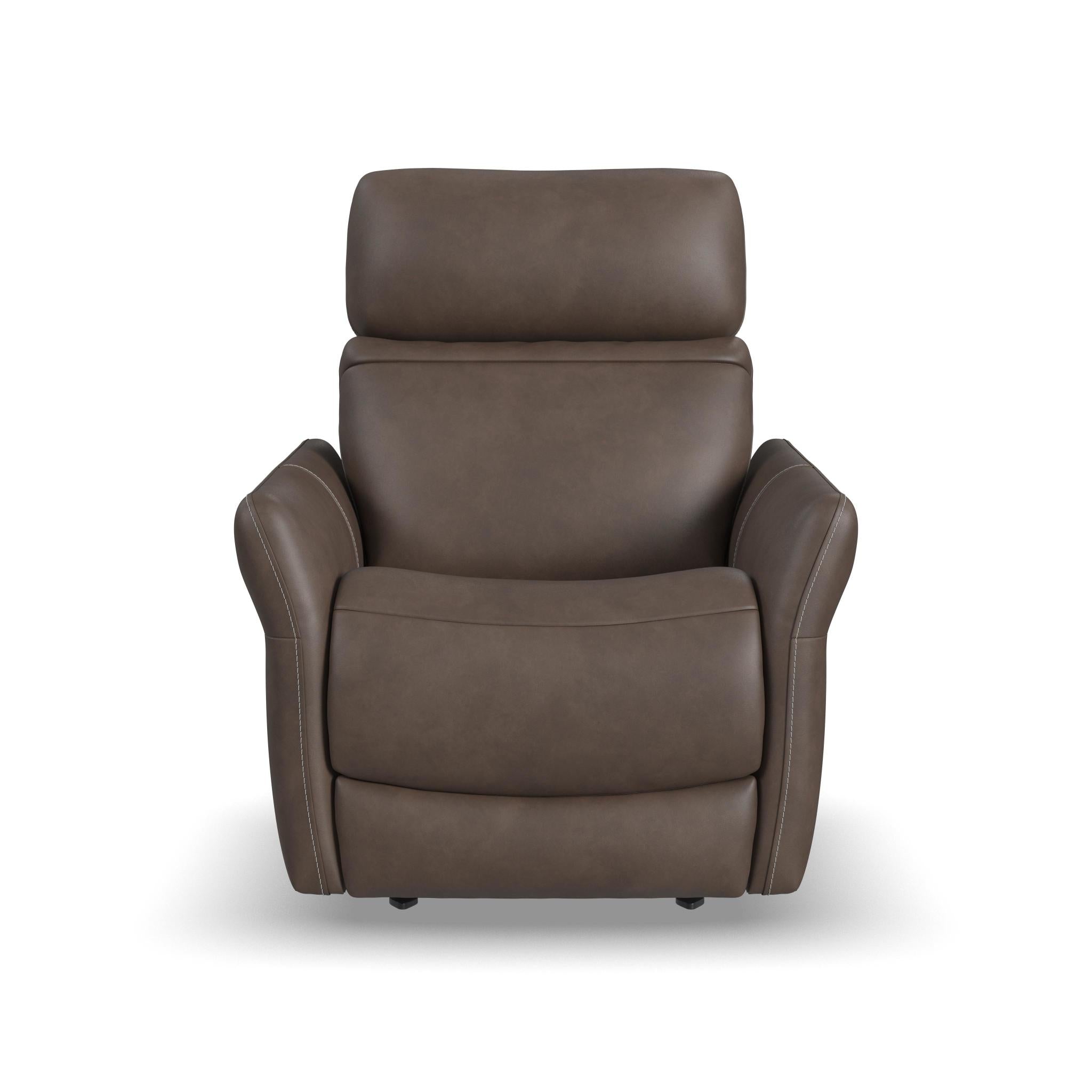 Artemis Cappuccino Fabric Power Rocking Recliner with Power Headrest, Lumbar, Heat & Massage