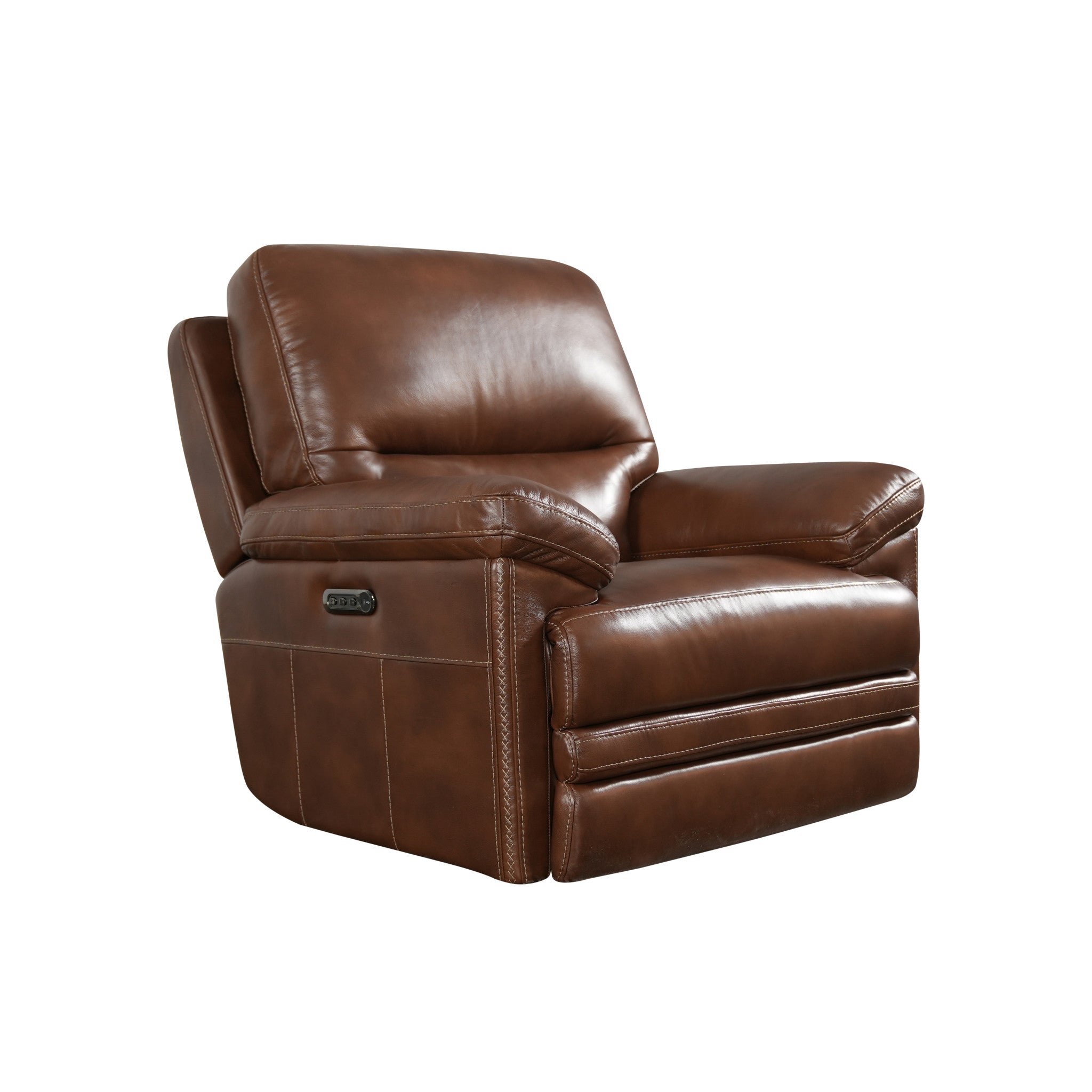 David Giotto Leather Power Gliding Recliner with Power Headrest & Lumbar