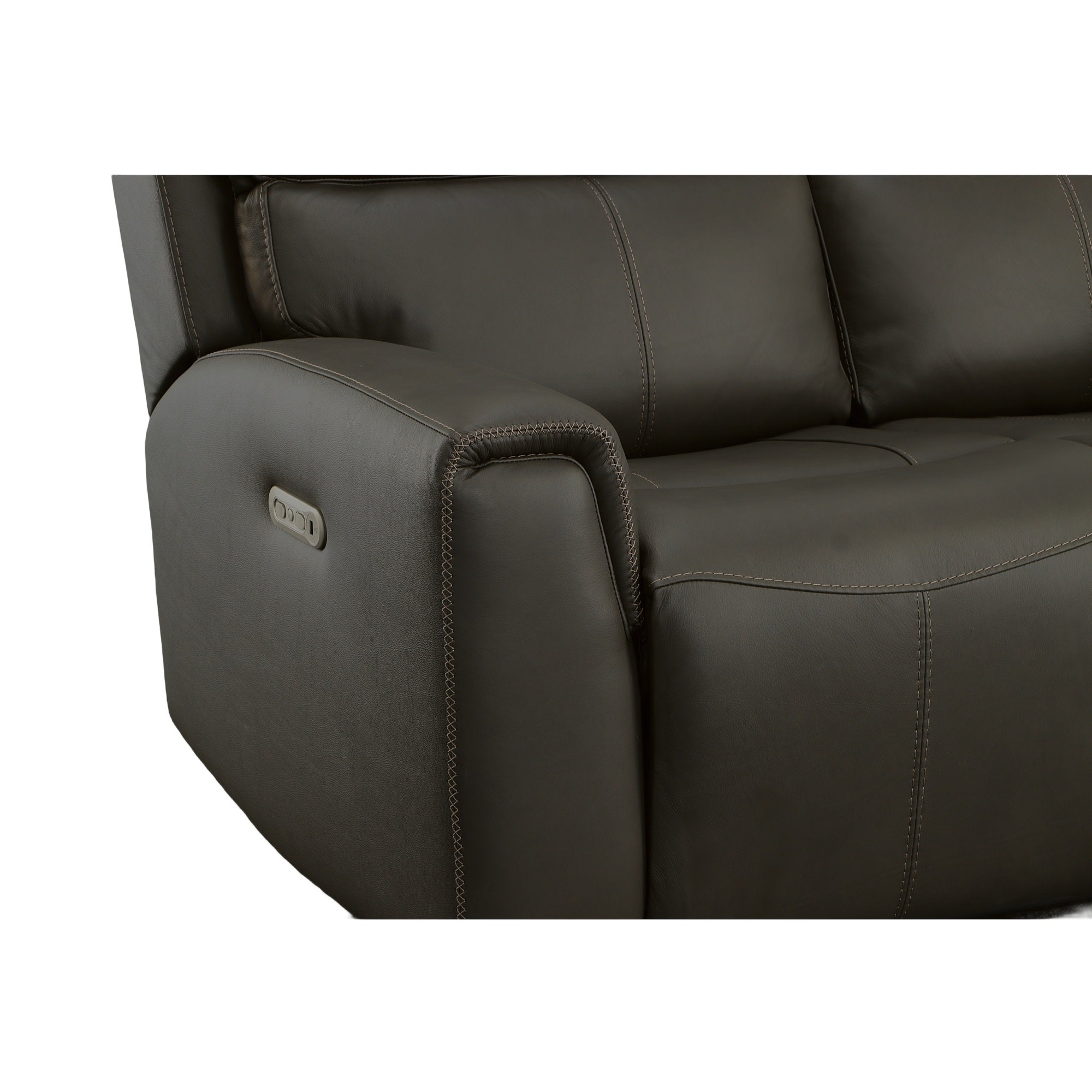 Jarvis Mica Leather Power Reclining Loveseat with Power Headrests