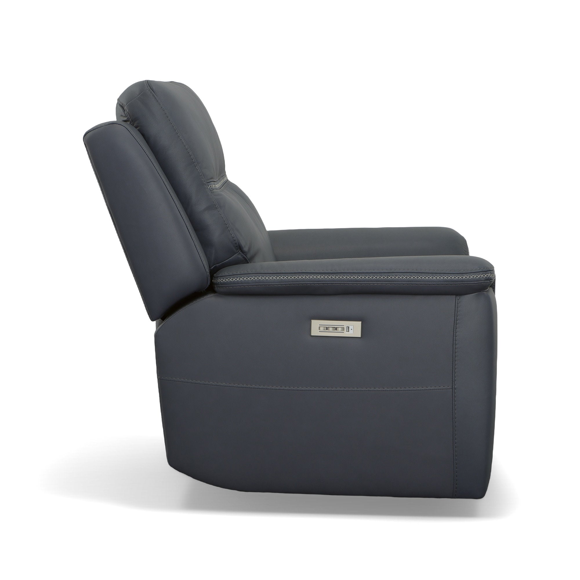 Sawyer Marine Leather Power Recliner with Power Headrest & Lumbar