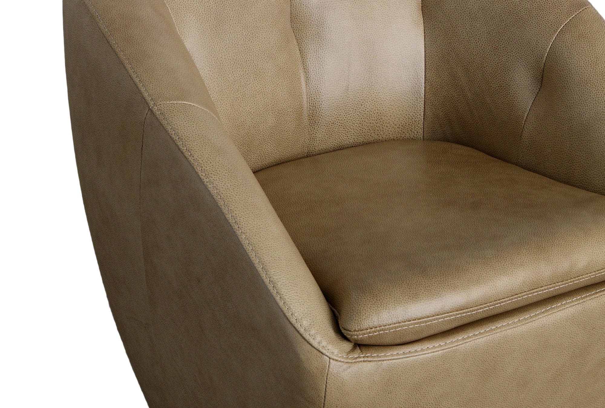 Wade Barley Leather Swivel Chair