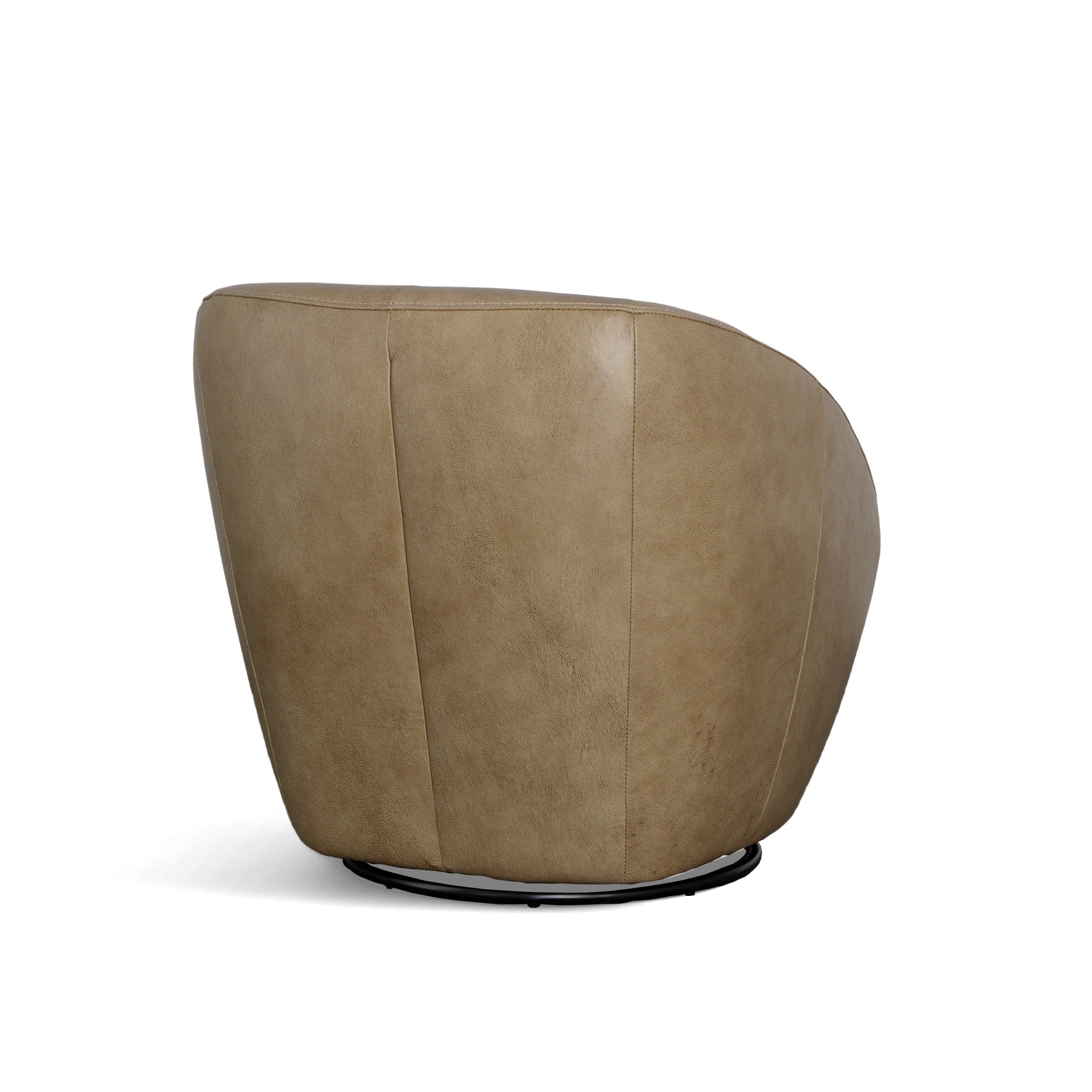 Wade Barley Leather Swivel Chair