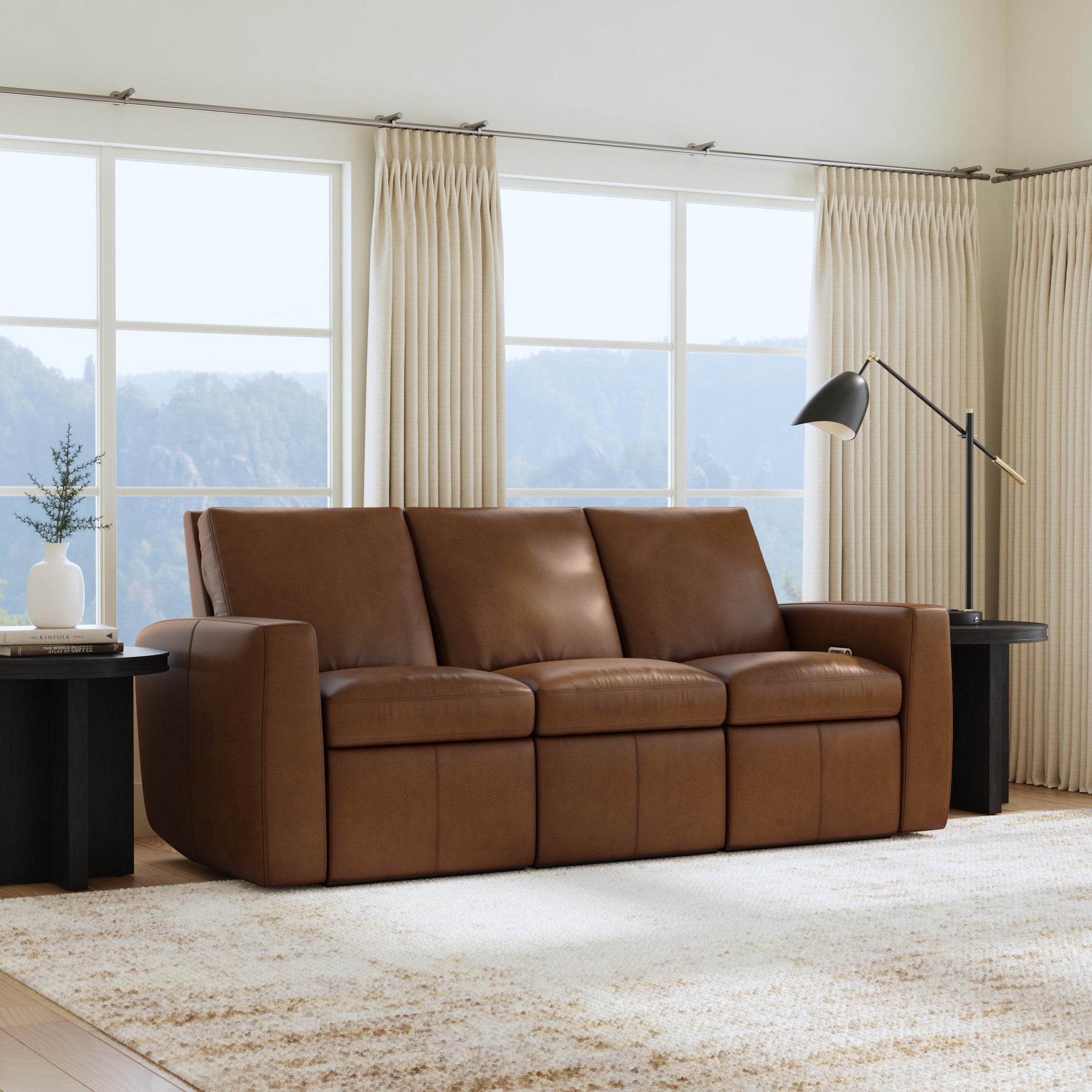 Aria Sedona Leather Power Reclining Sofa