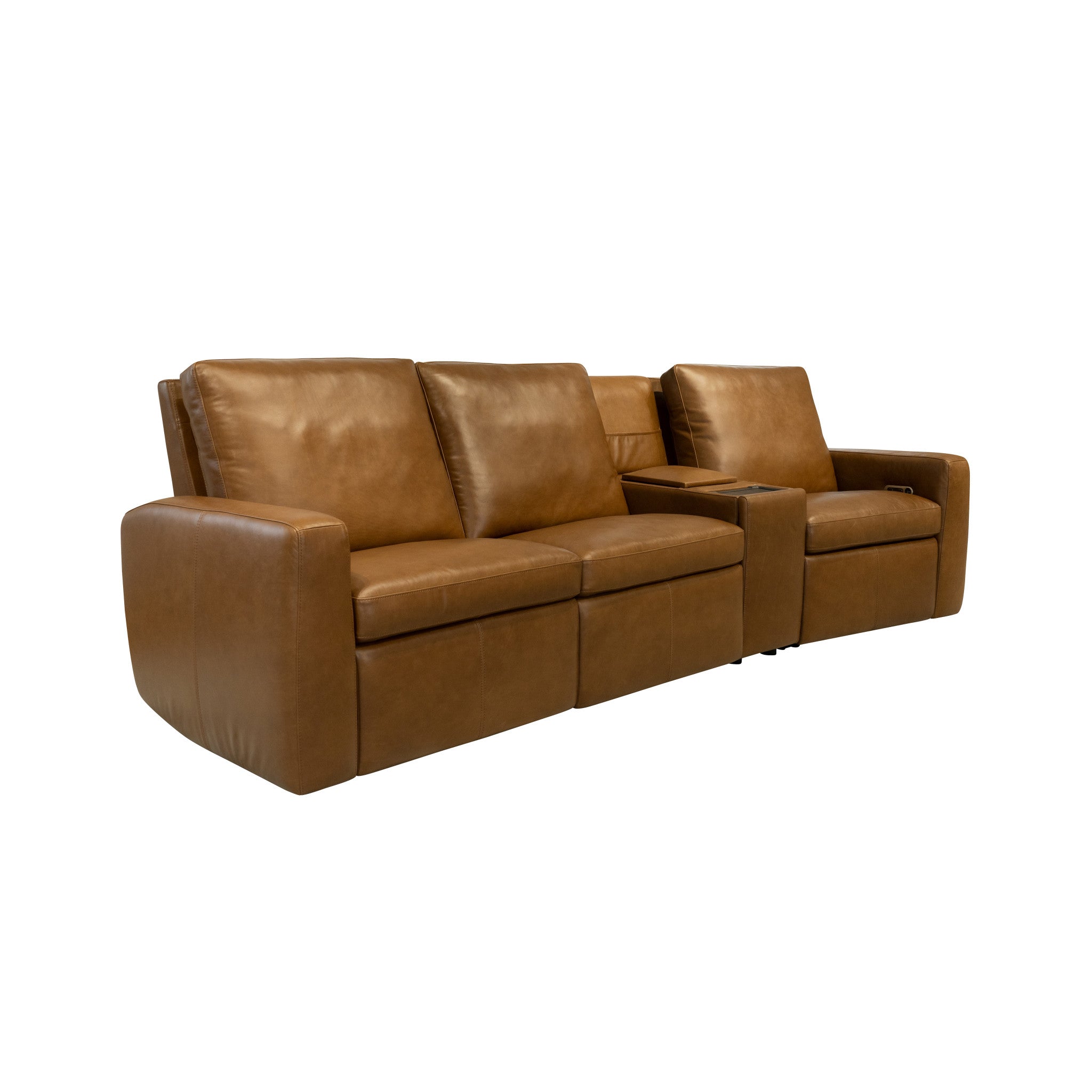 Aria Leather Power Reclining Sectional