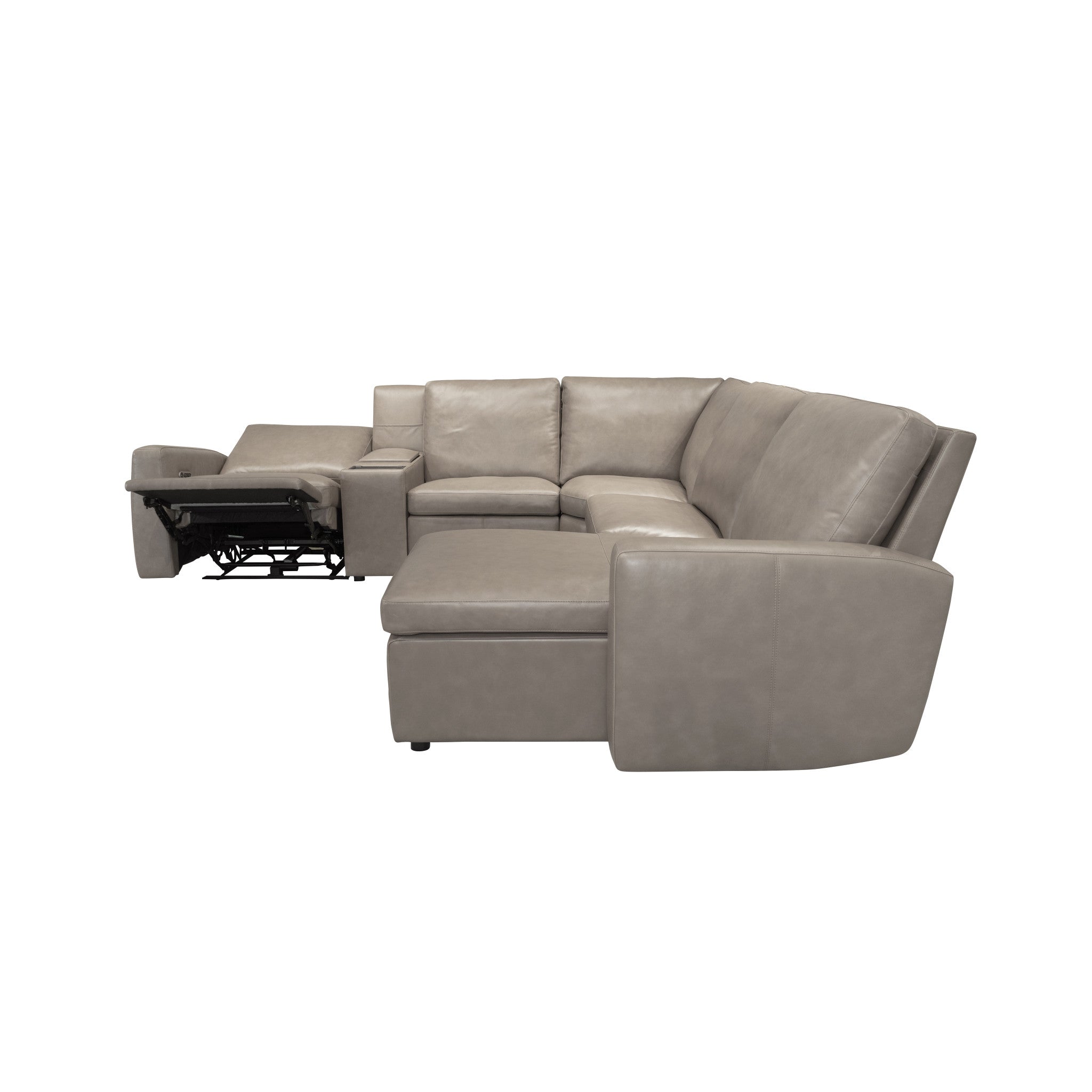 Aria Leather Power Reclining Sectional