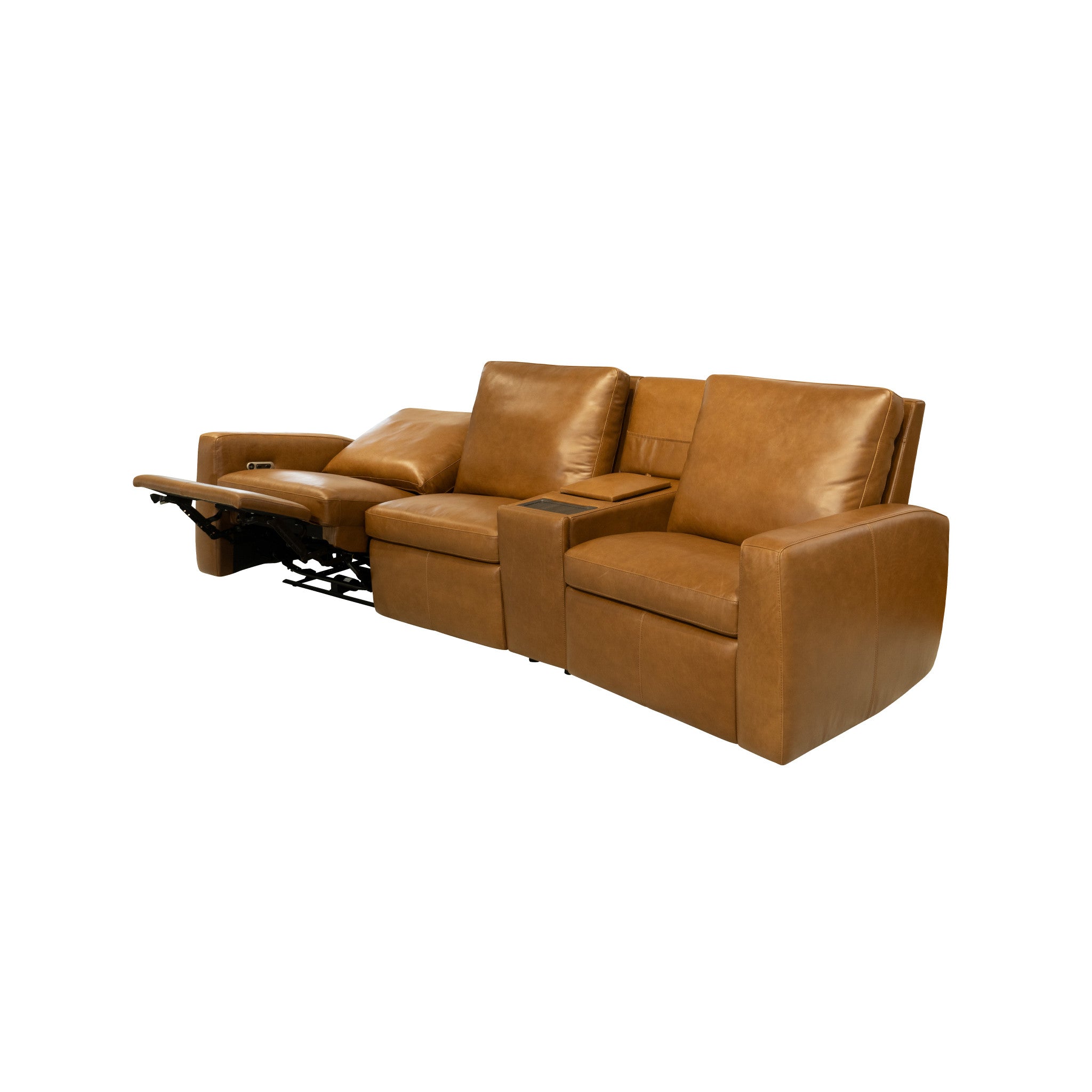 Aria Leather Power Reclining Sectional