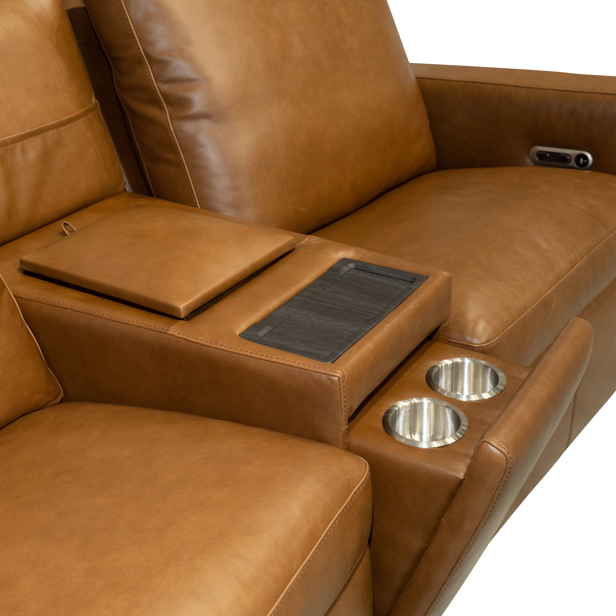 Aria Leather Power Reclining Sectional